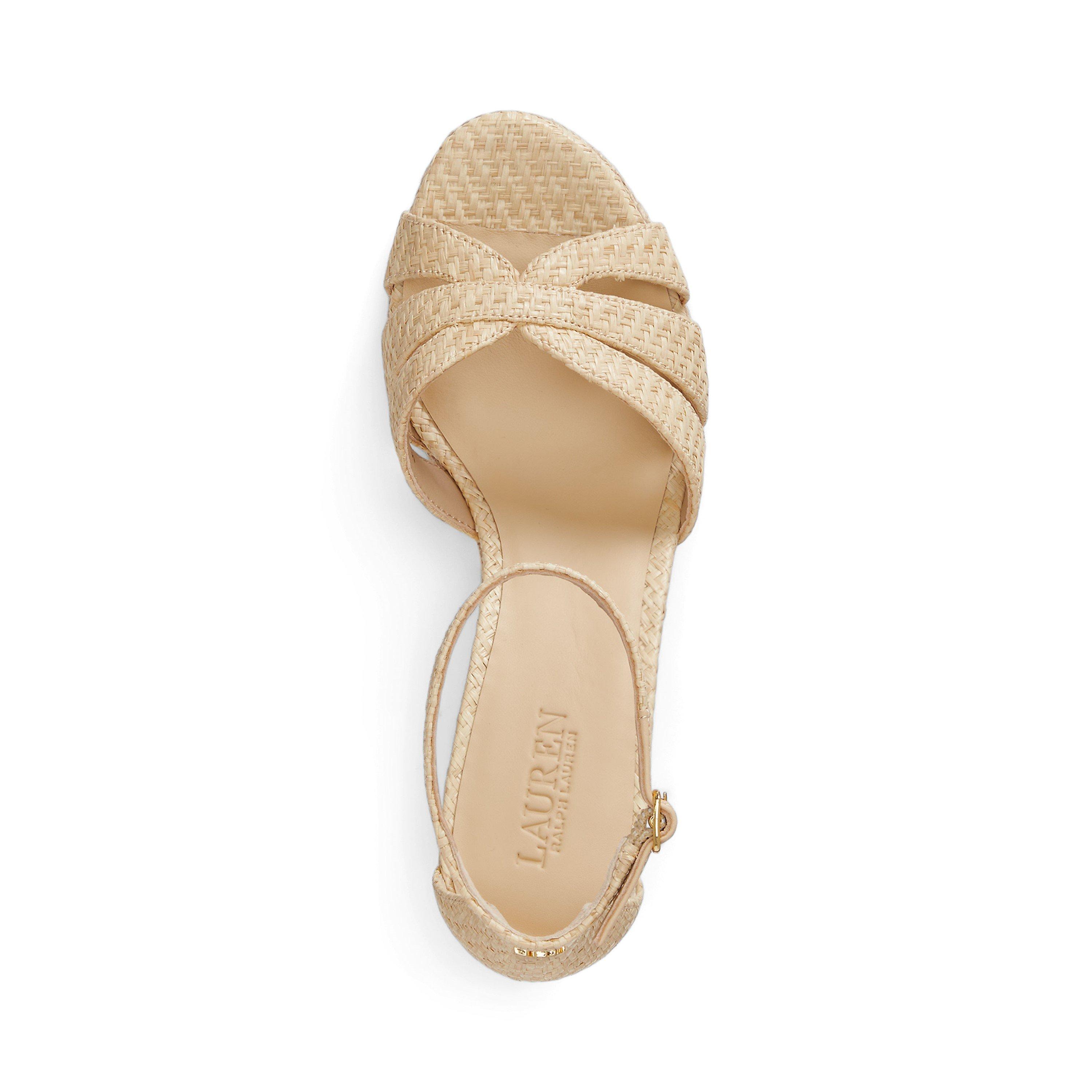 Natural - Lauren by Ralph Lauren - Women's Wedge Heeled Sandals - 3