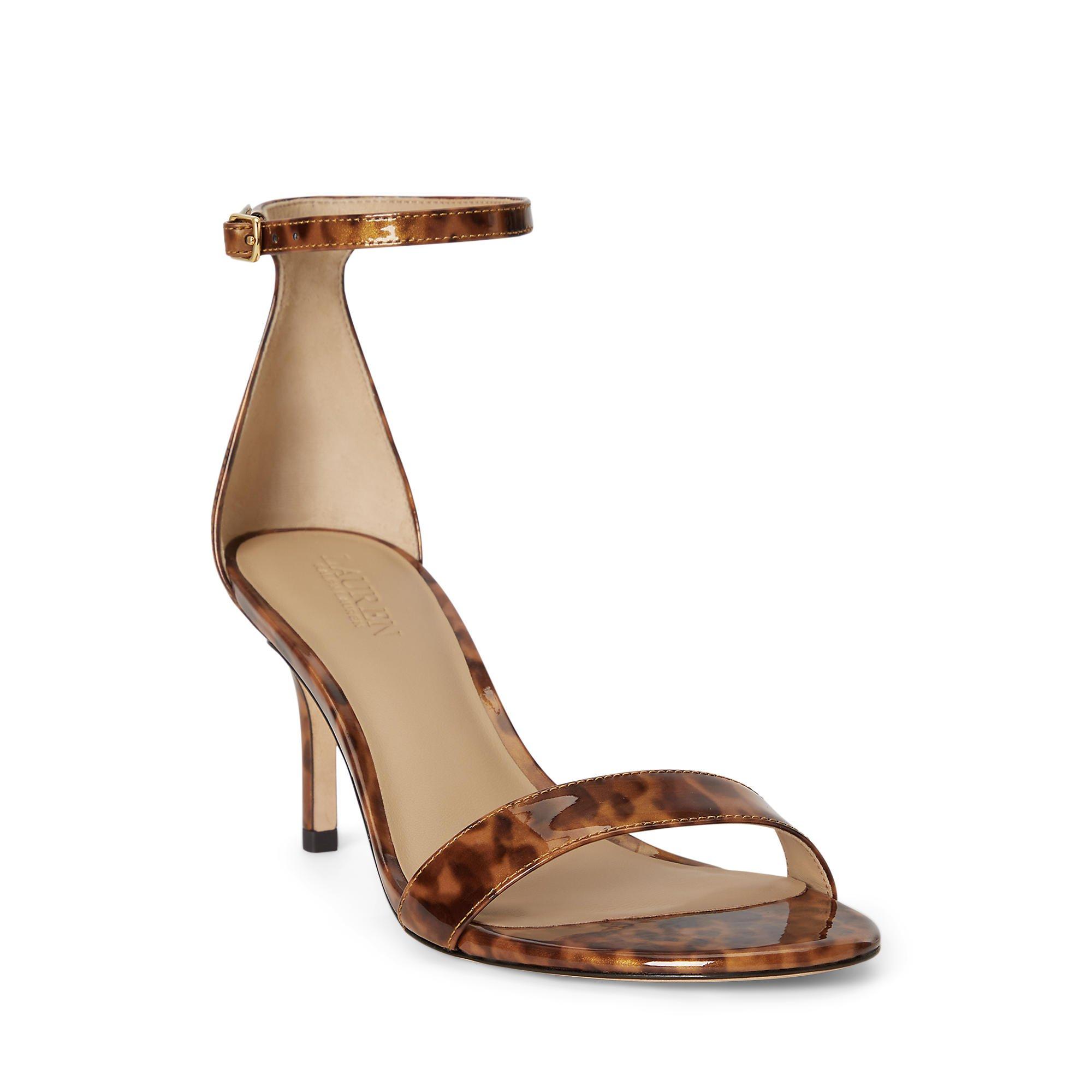 Brown Multi - Lauren by Ralph Lauren - Women's Allie Mid Heeled Sandals - 4