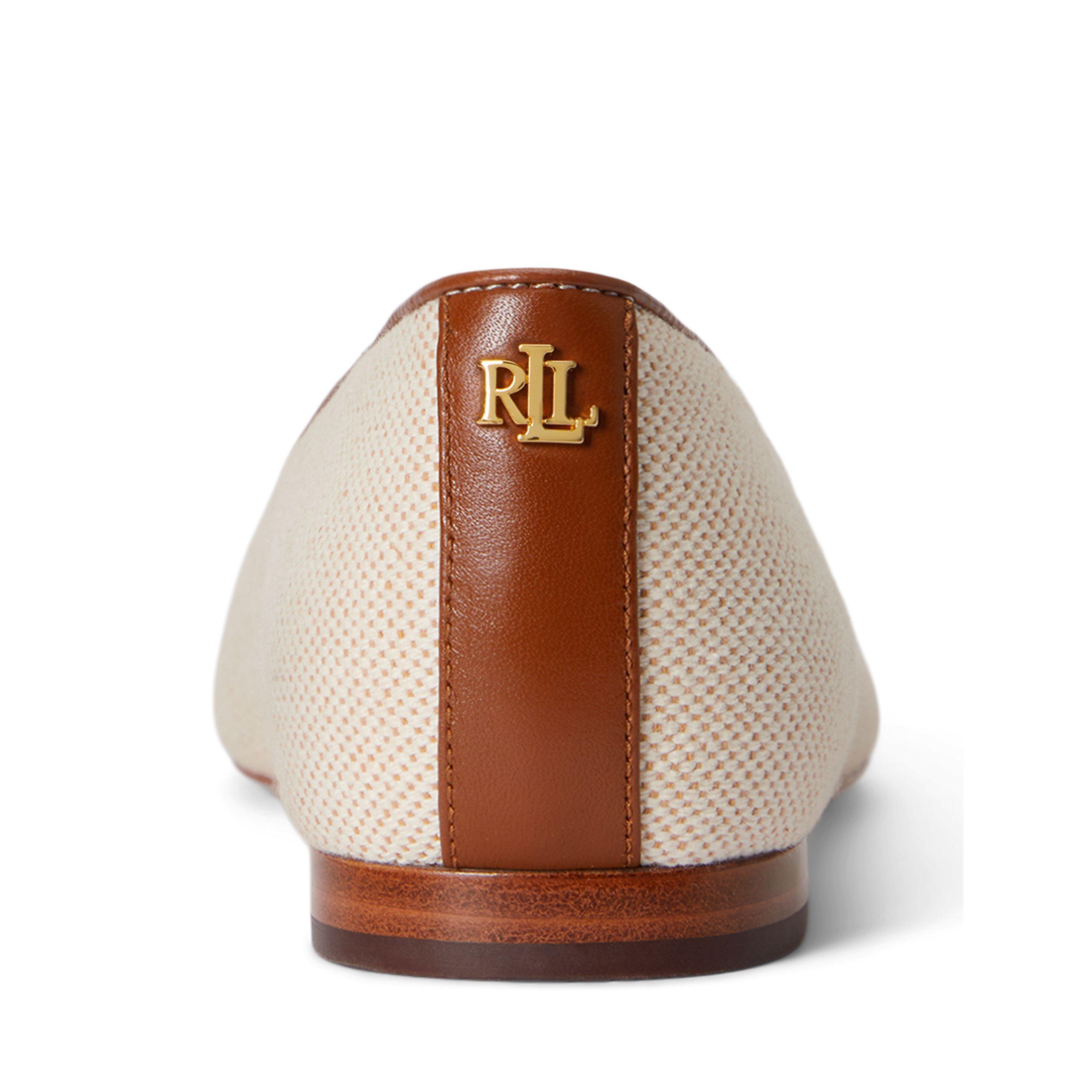 Natural/Tan - Lauren by Ralph Lauren - Women's Ballet Pumps - 4