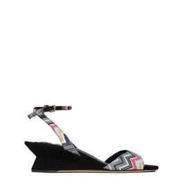 Missoni Zigzag-Woven Wedge Sandals