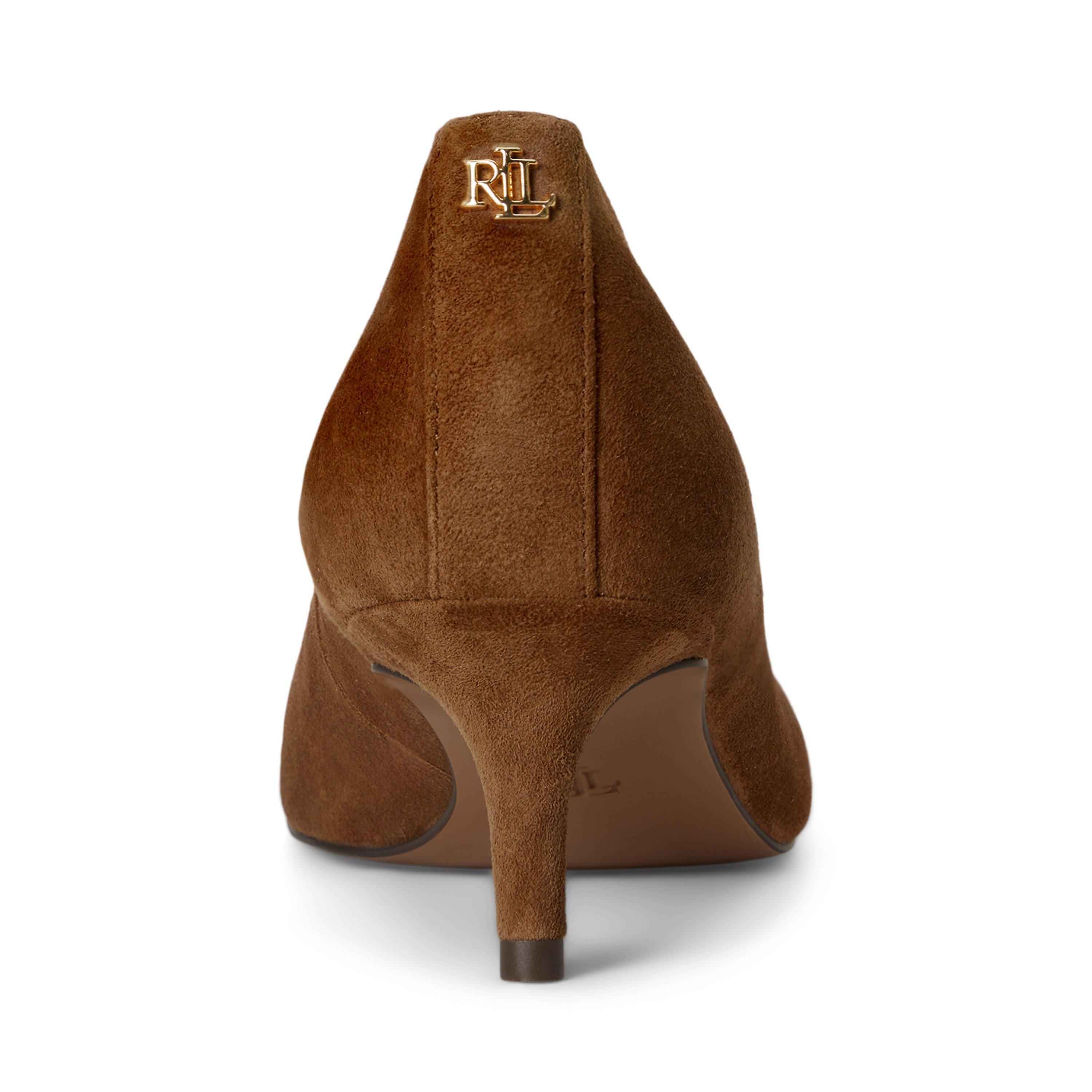 Light Tobacco - Lauren by Ralph Lauren - Women's Adrienna Pumps Stiletto Court Shoes - 3