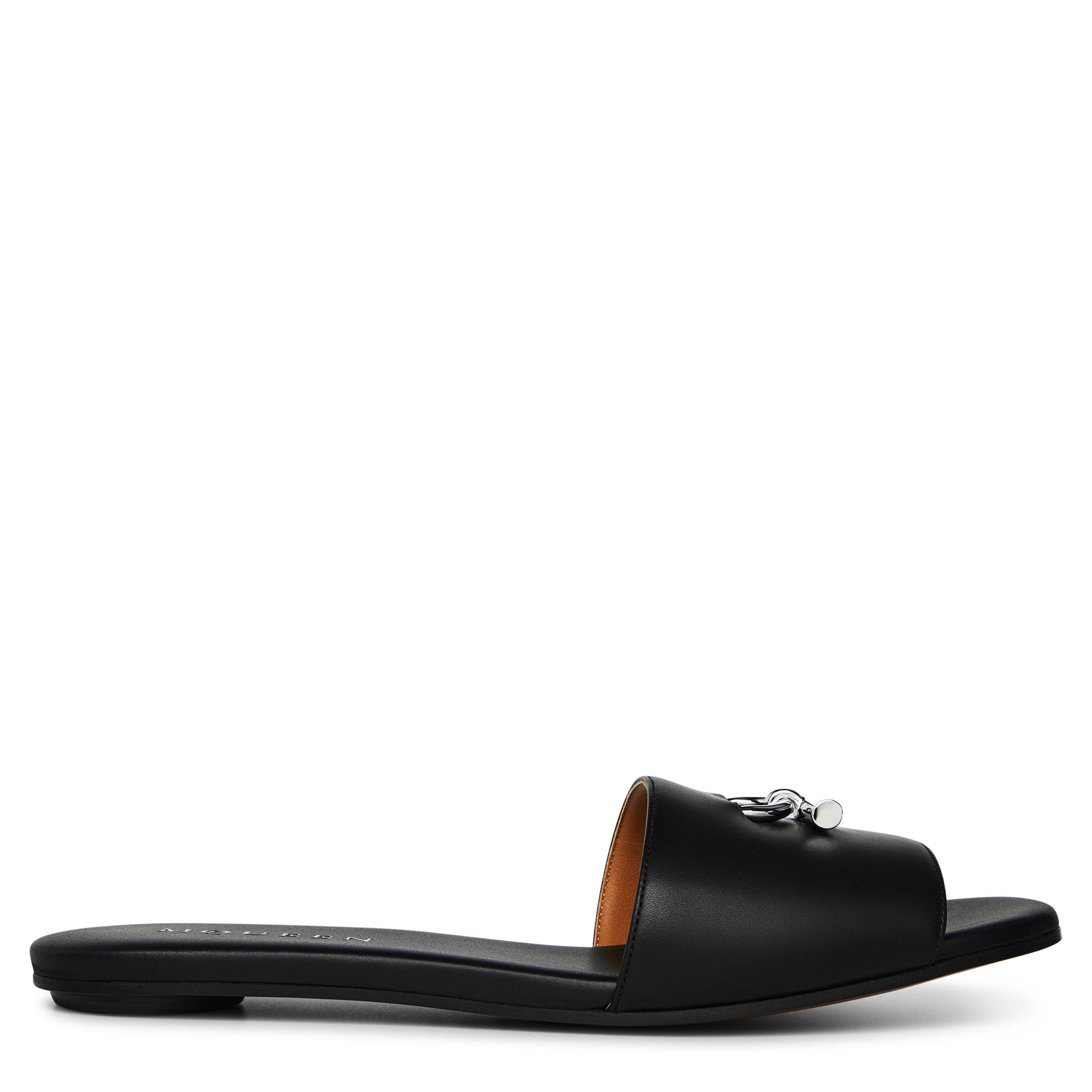 Alexander McQueen Women's Architectural Flat Sandals - Black - Size 5 (38)