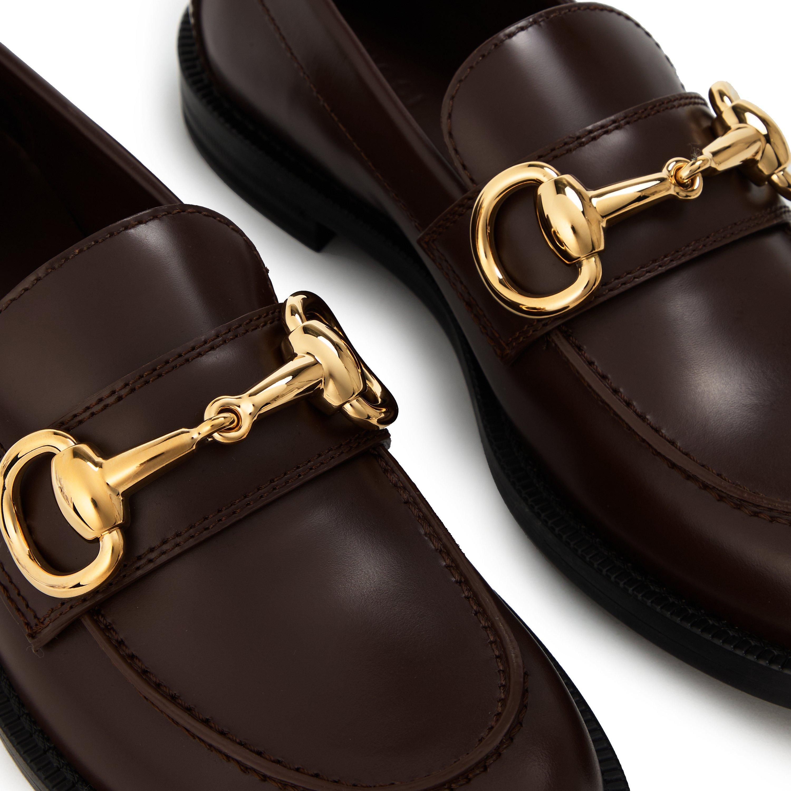 Dark Brown - Gucci - Gucci Emily Loafer - 3