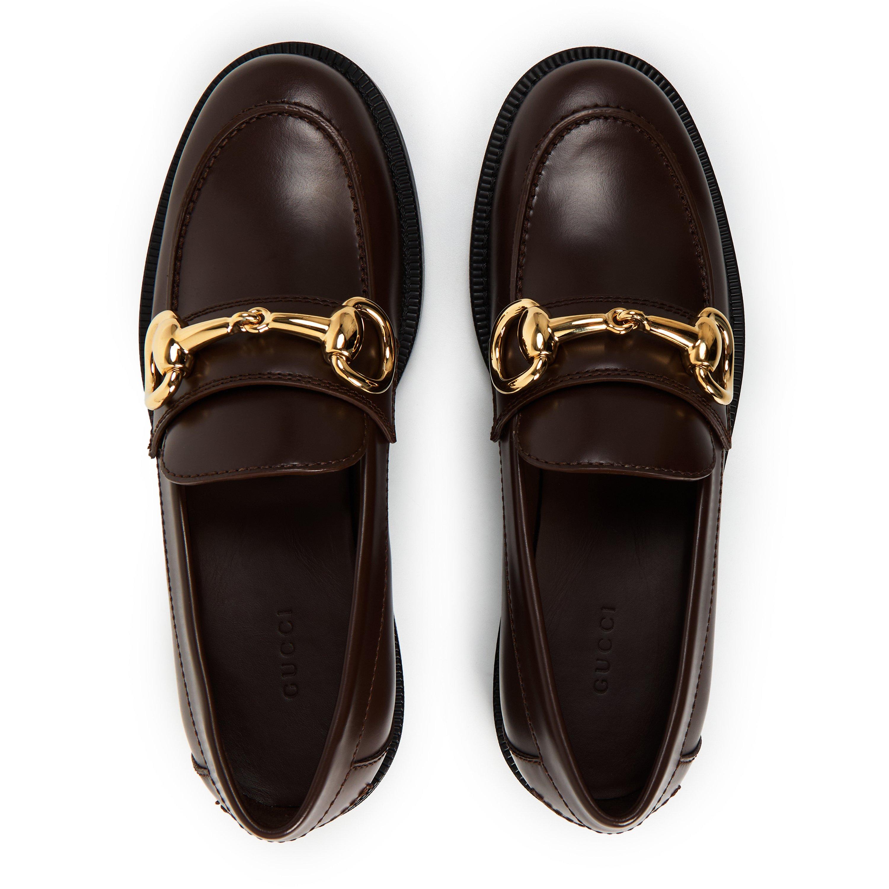 Dark Brown - Gucci - Gucci Emily Loafer - 4
