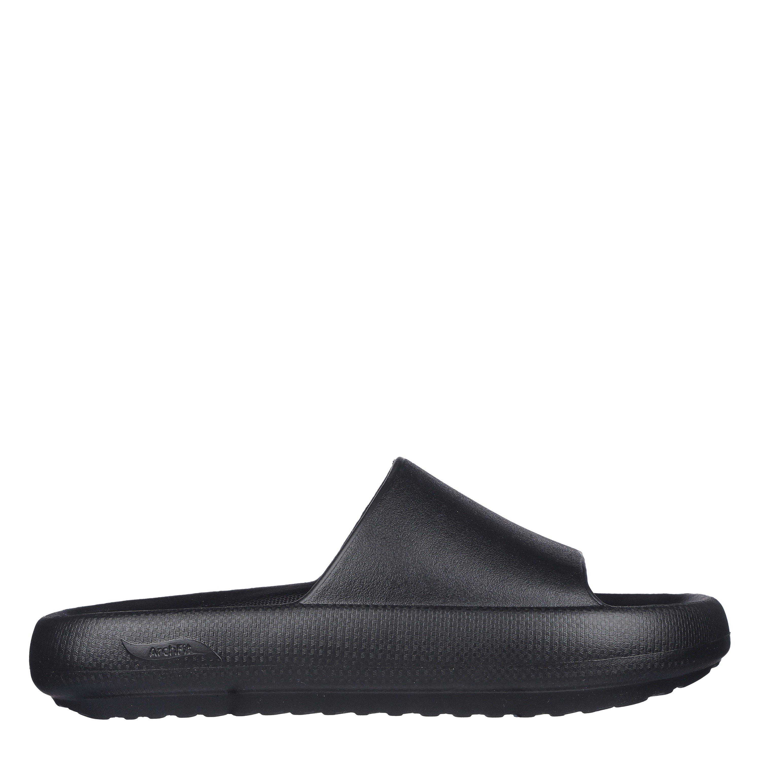 Black/Black - Skechers - Arch Fit Horizon Slider Slippers Womens - 1