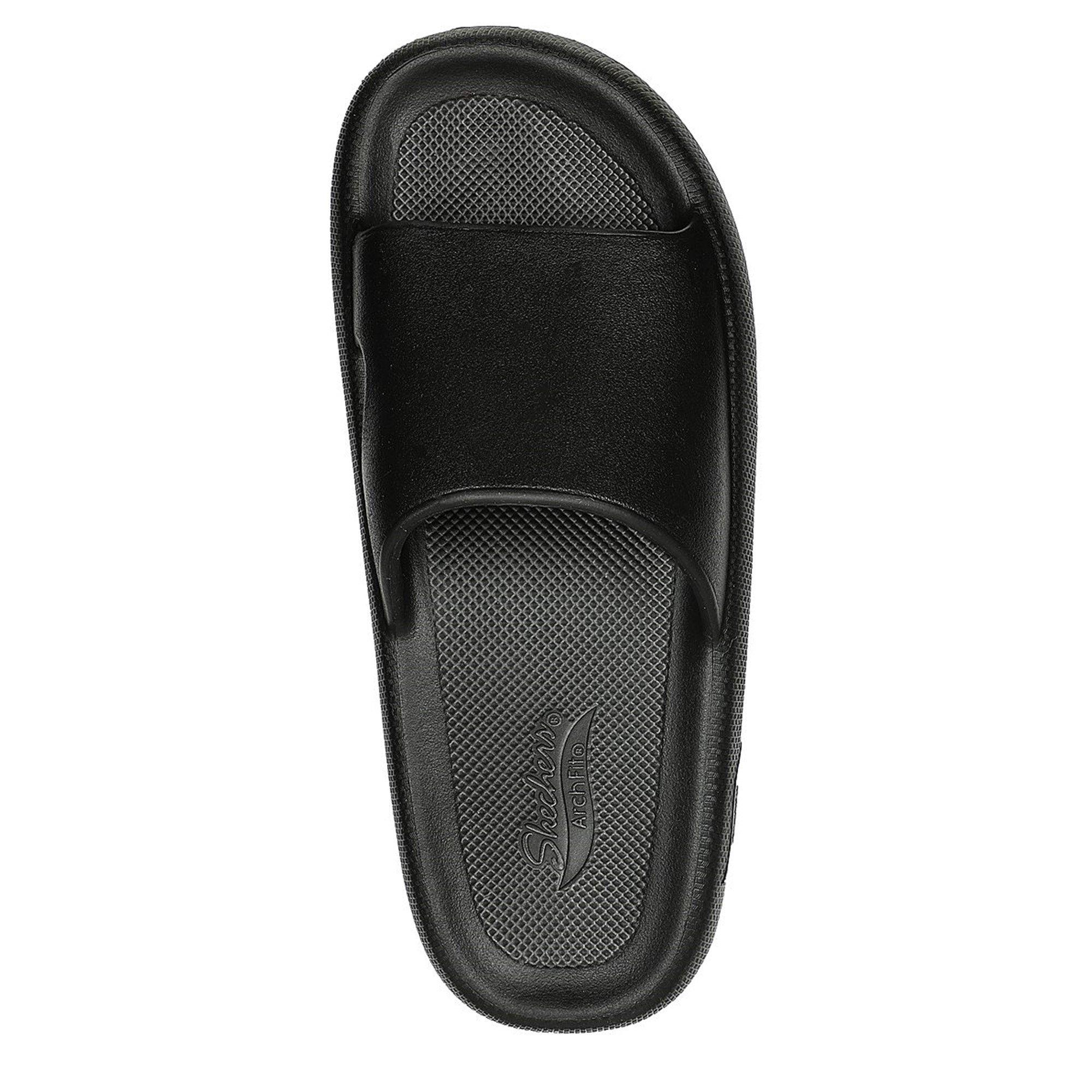 Crno/Crno - Skechers - Arch Fit Horizon Slider Slippers Womens - 5