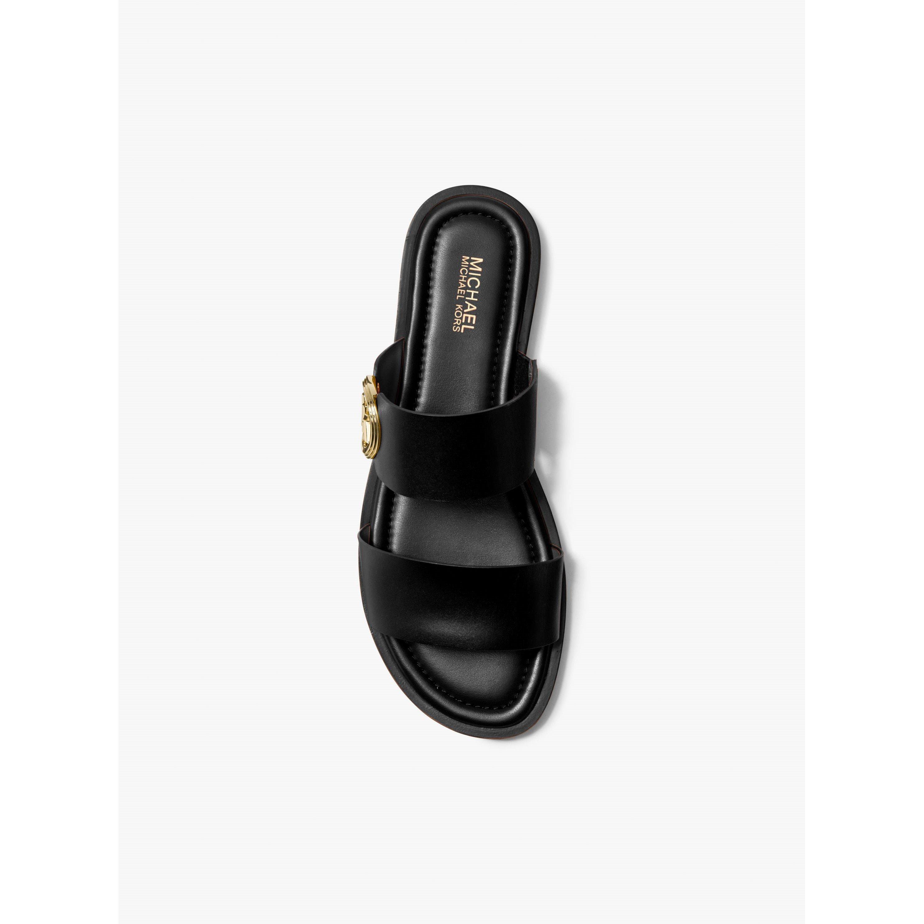 Black - MICHAEL Michael Kors - Women's Michael Kors Flat Sandals - 4