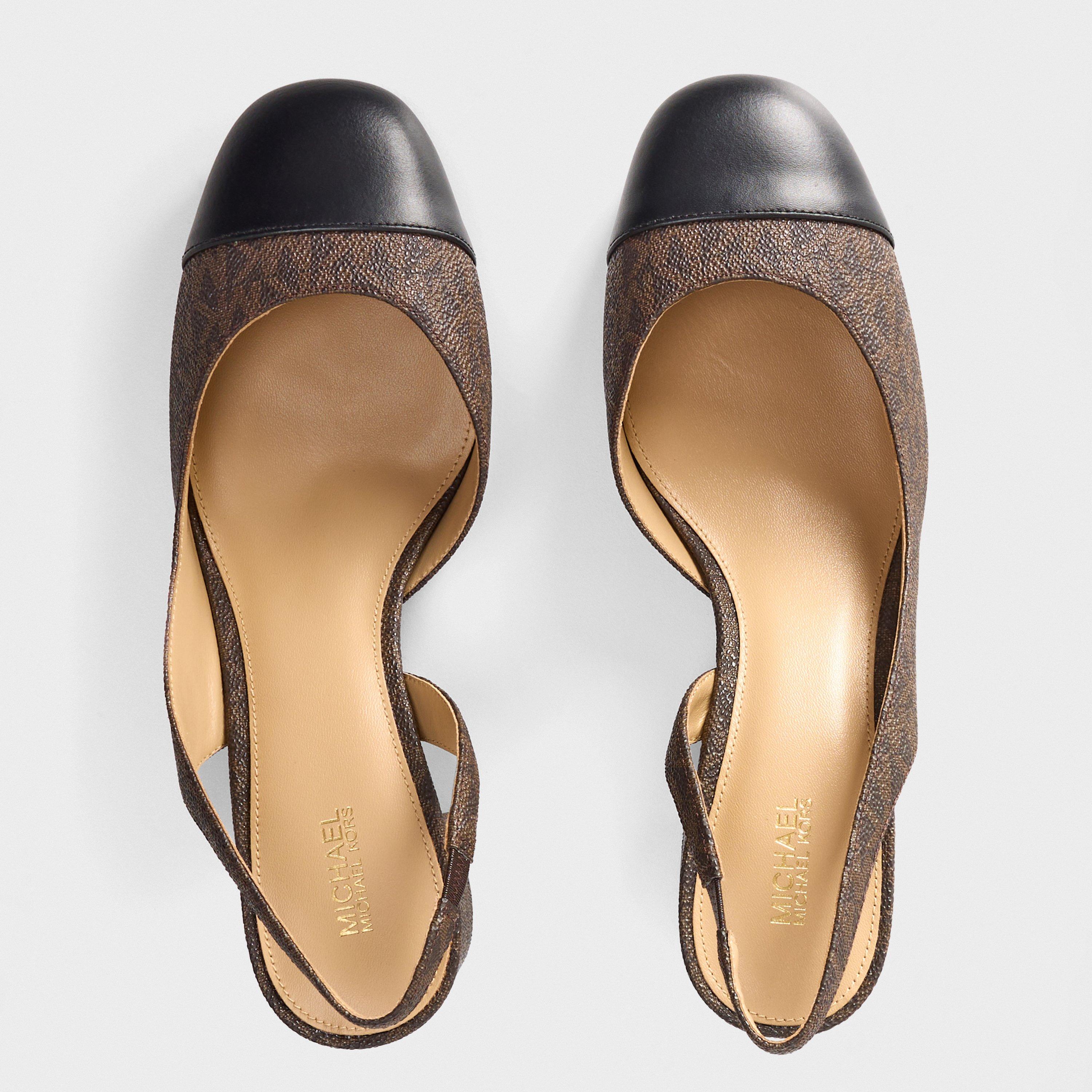 Blk Brown - MICHAEL Michael Kors - Women's Michael Kors Slingbacks Shoe - 5