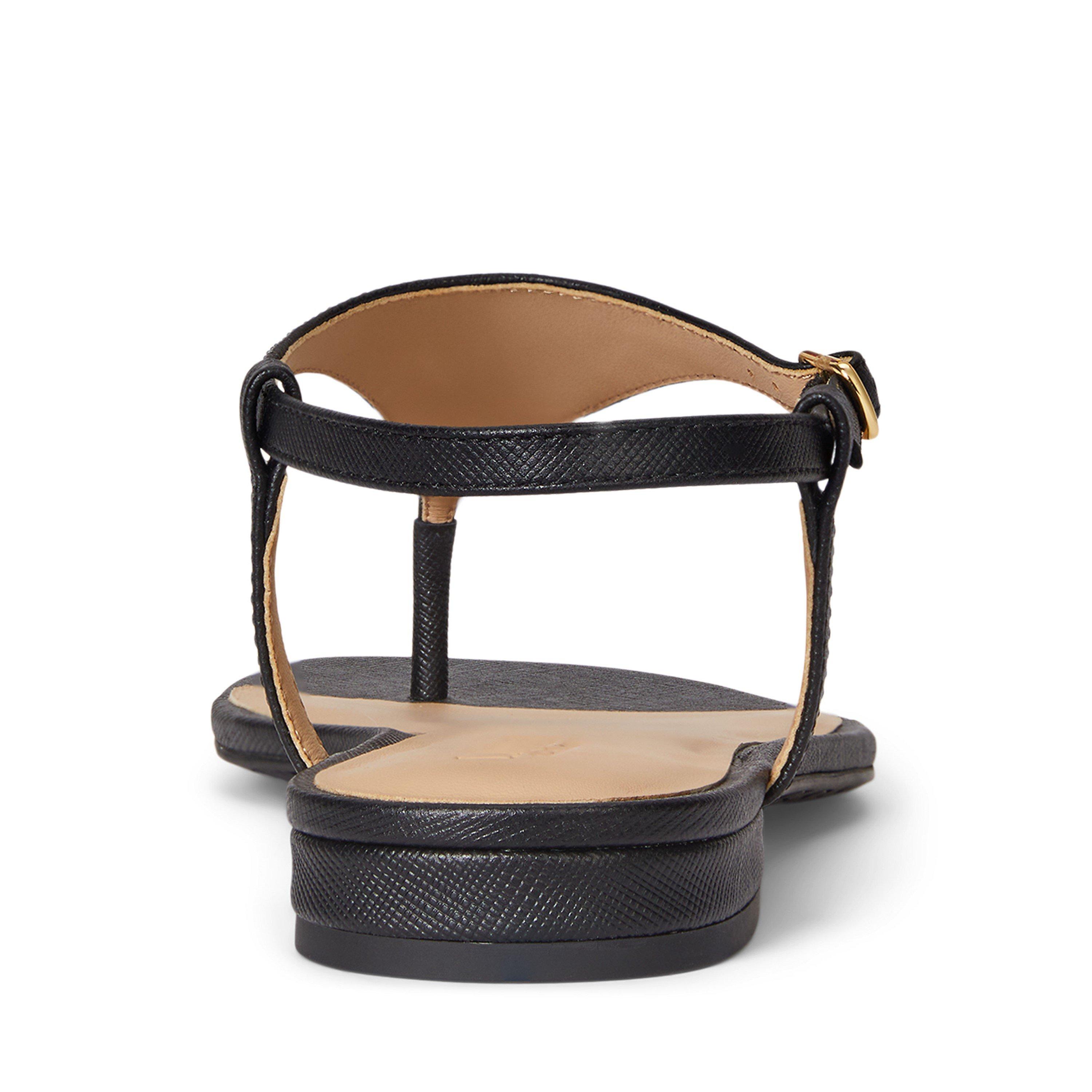 Black - Lauren by Ralph Lauren - Women's Flat Sandals - 4