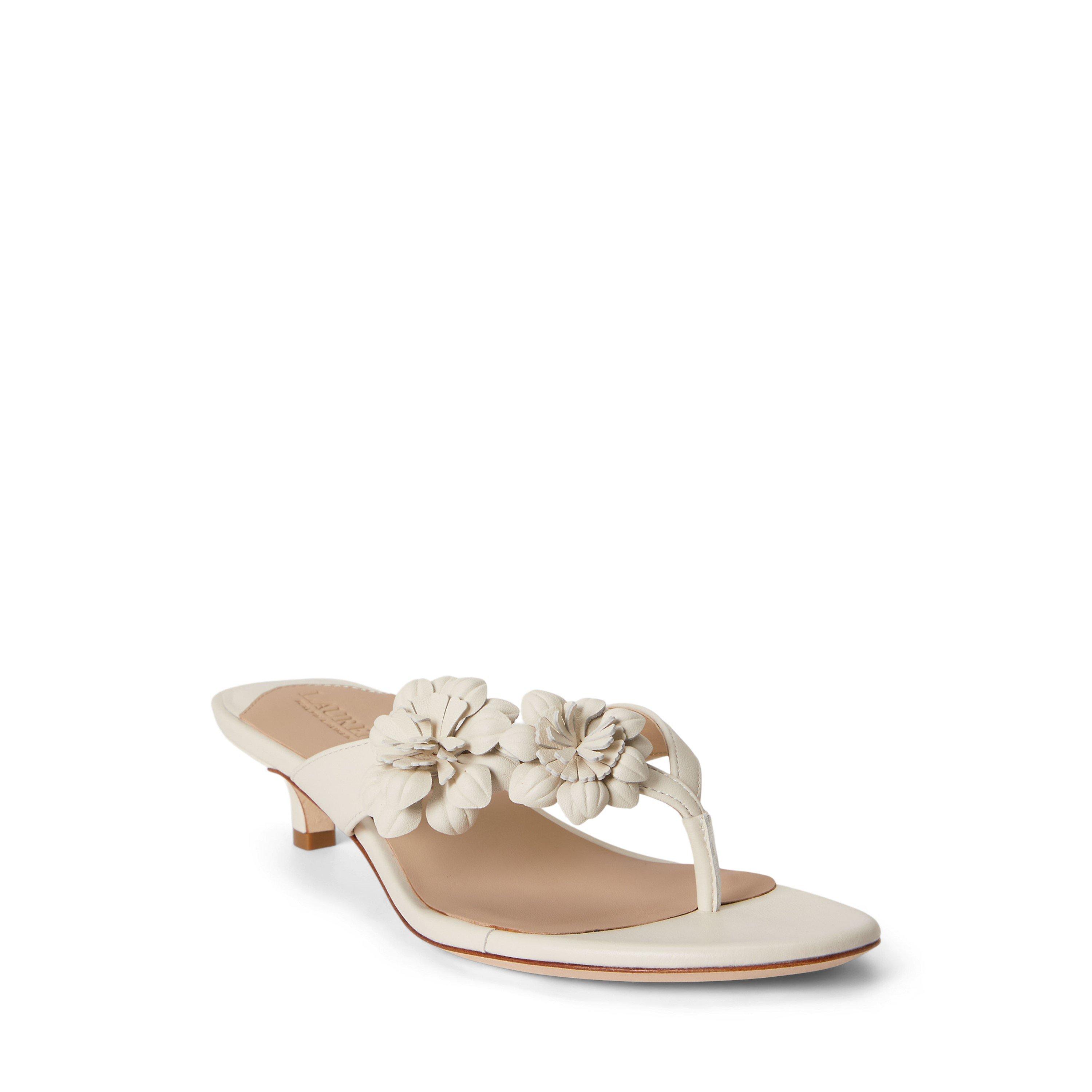Soft White - Lauren by Ralph Lauren - Women's Heeled Mules - 2