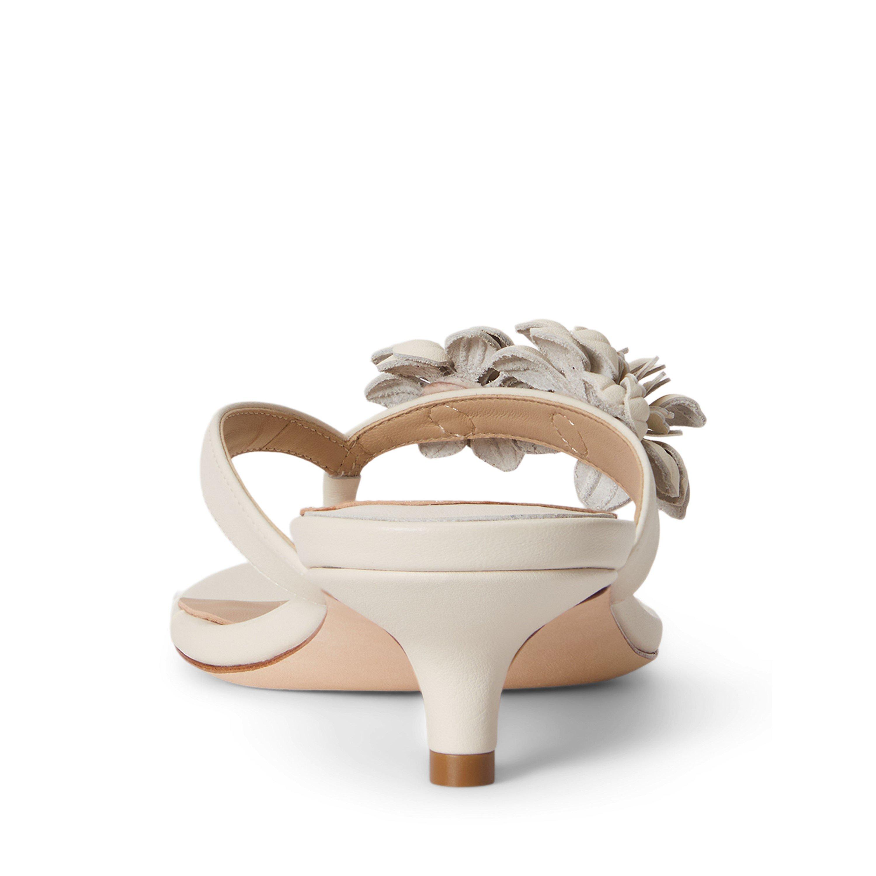Soft White - Lauren by Ralph Lauren - Women's Heeled Mules - 3