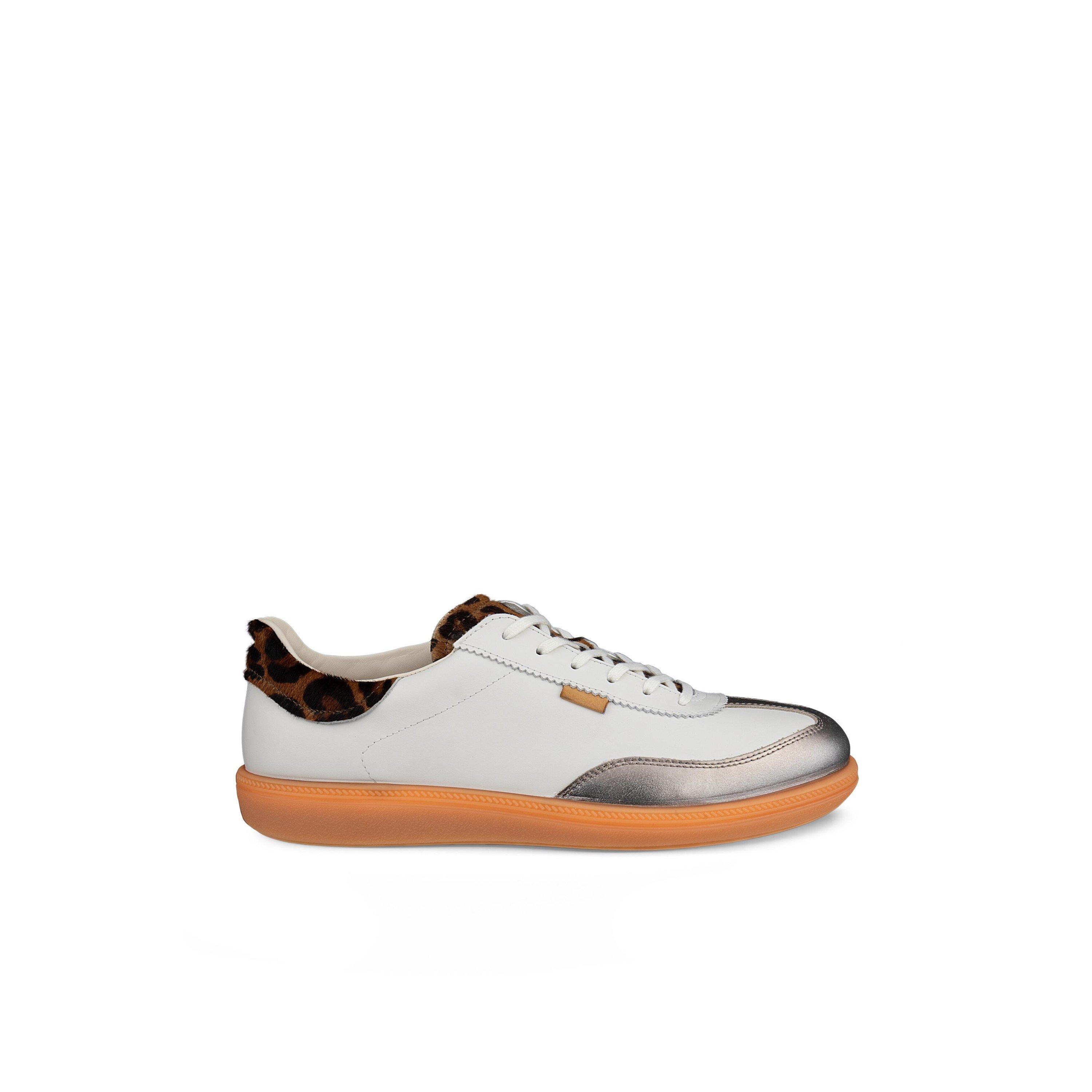 Ecco Women's Court Trainers - Gravel/White - 5.5 (38)
