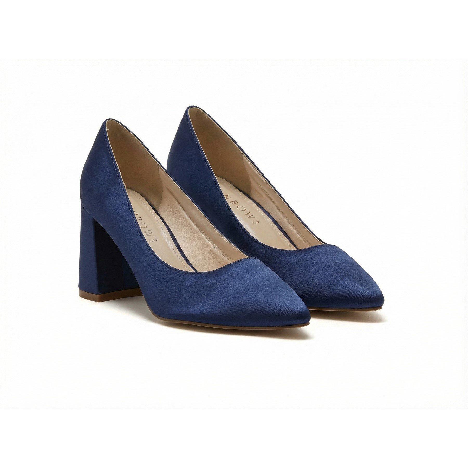 Rainbow Women's Block Court Shoes - Mid Navy - 6 (39)