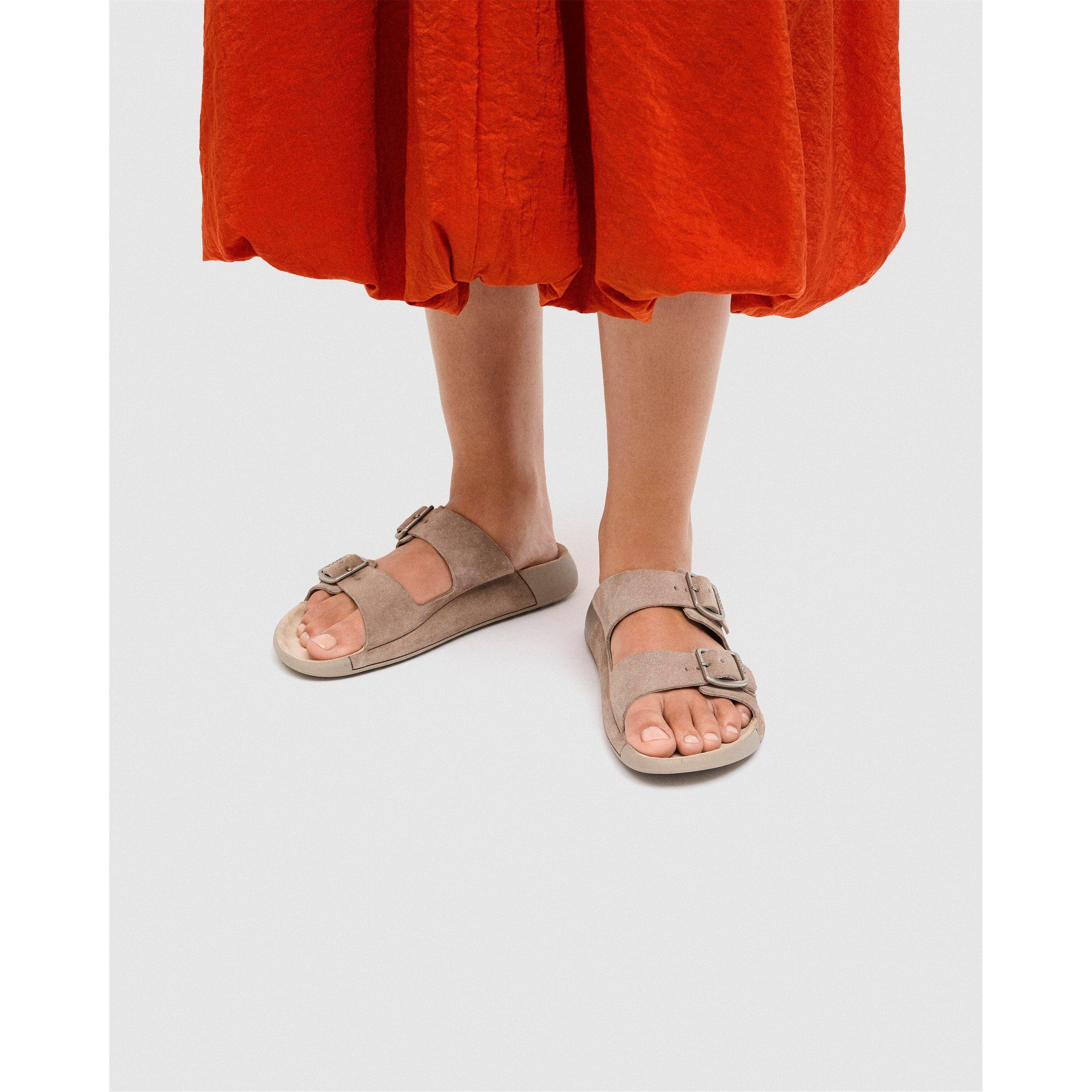 Ecco Women's Flat Sandals - Pure Cashmere - 5.5 (38)