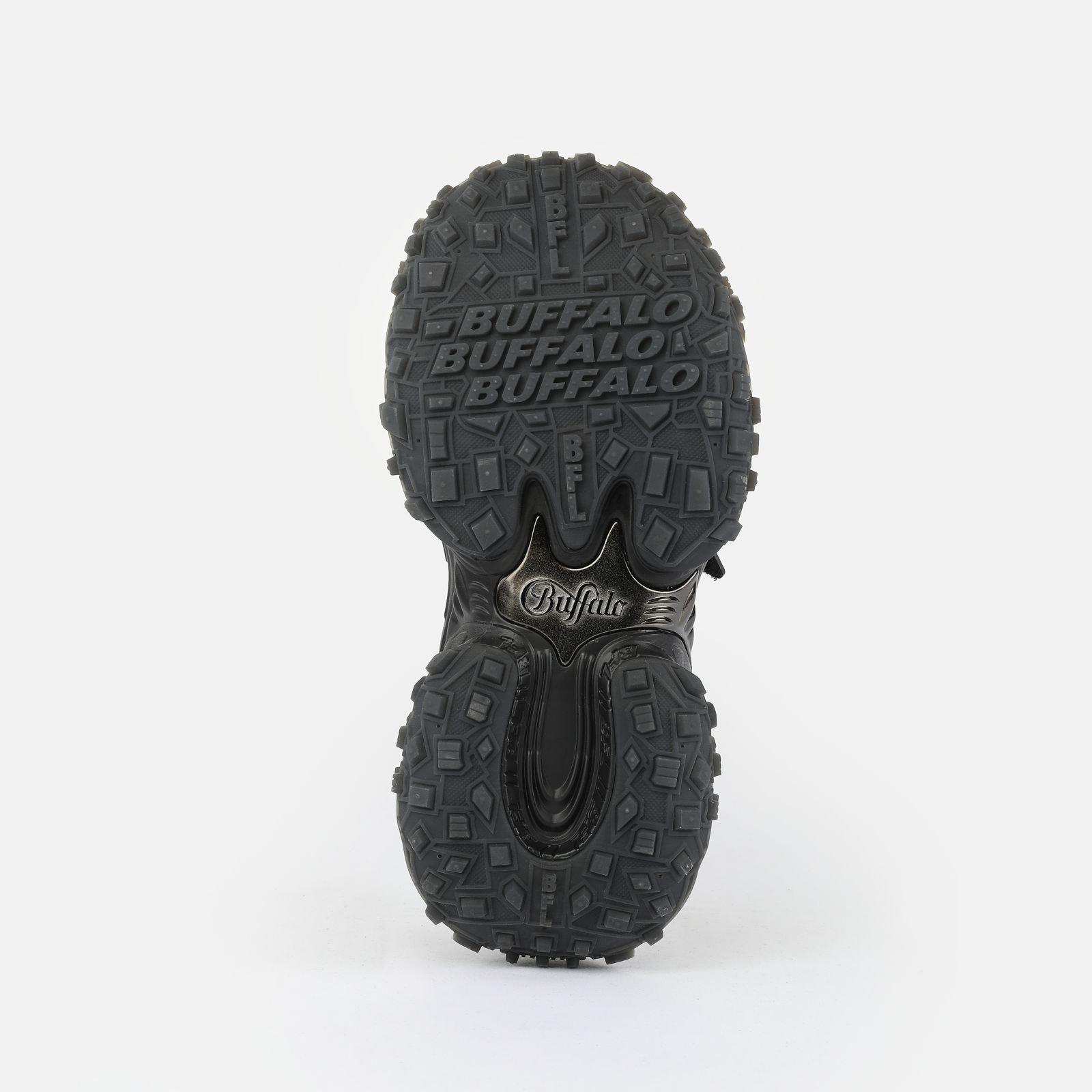 Zwart - Buffalo - Women's Vegan Flatform Sandals - 5