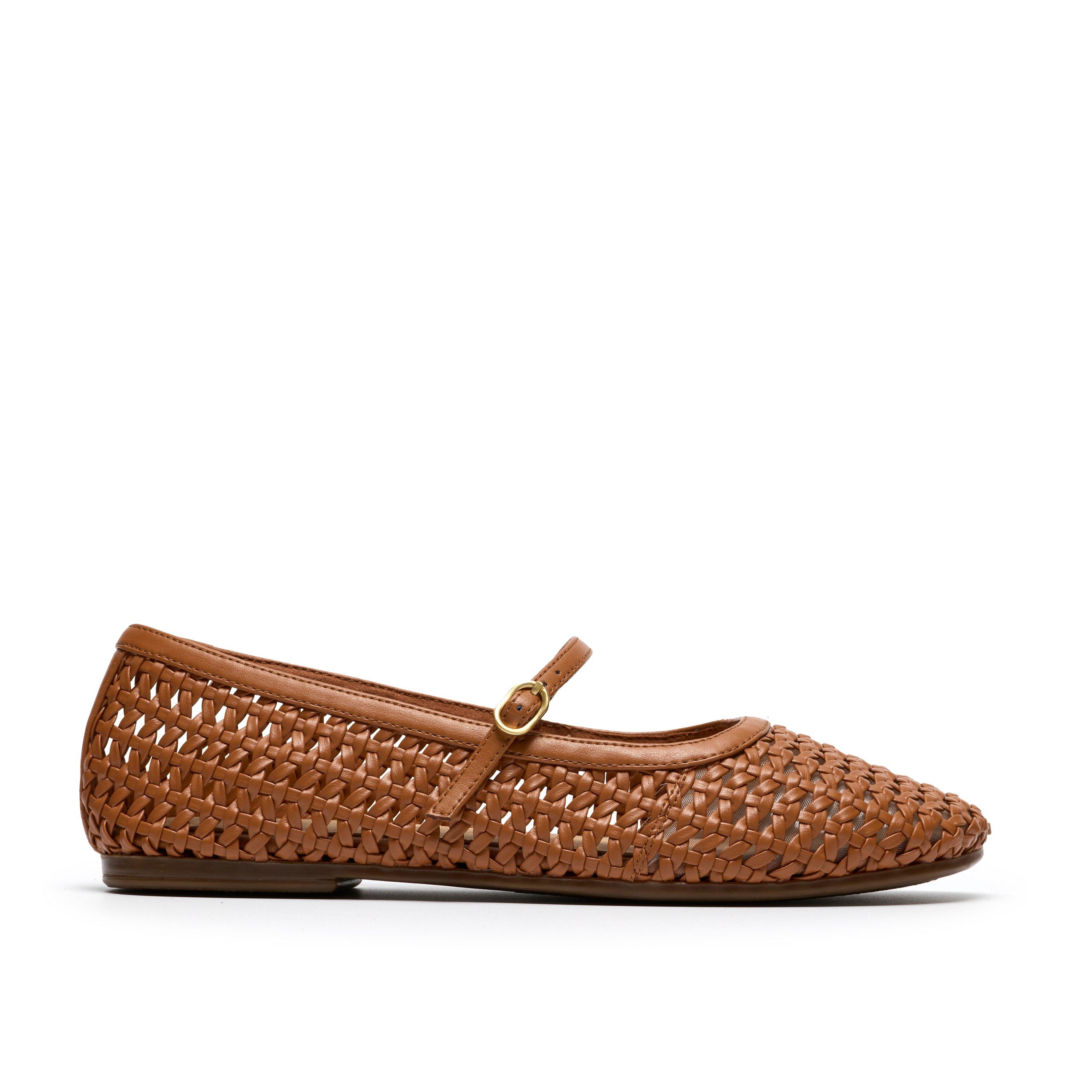 Clarks Women's Ballet Pumps - Tan Weave - 7 (41)