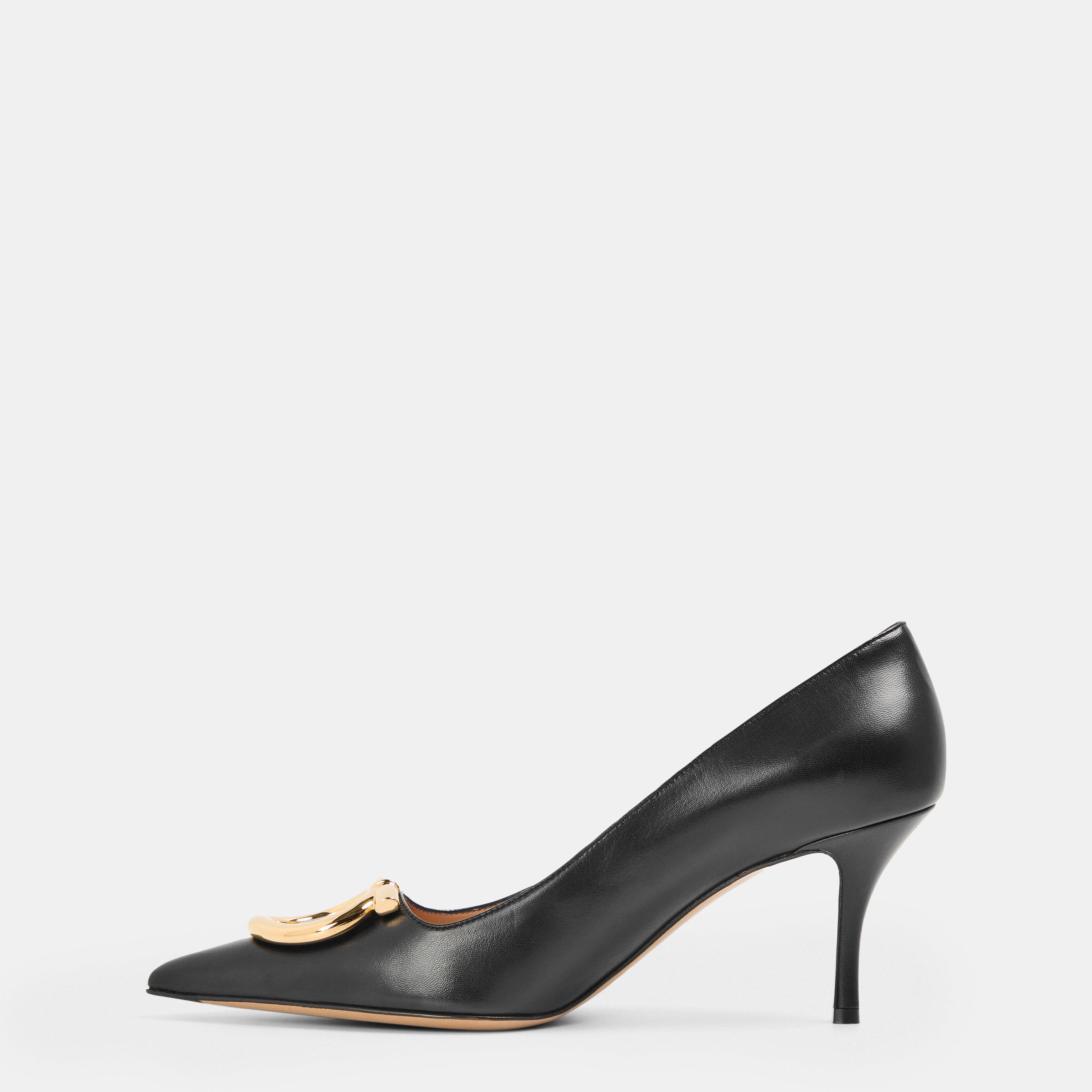 Nero - Ferragamo - Women's Lara Stiletto Court Shoes - 2
