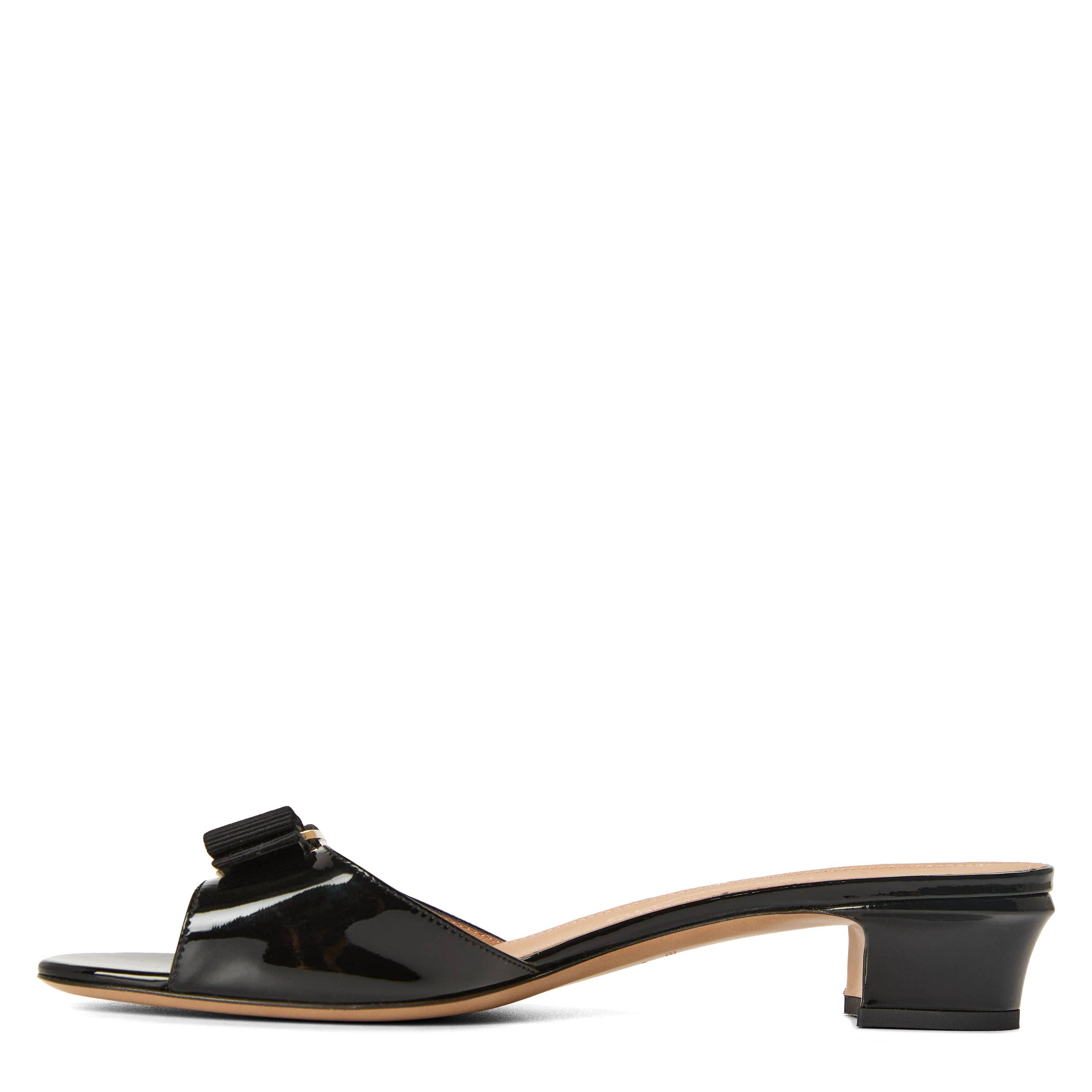 Nero - Ferragamo - Women's Vanilla Block Heel Court Shoes - 2