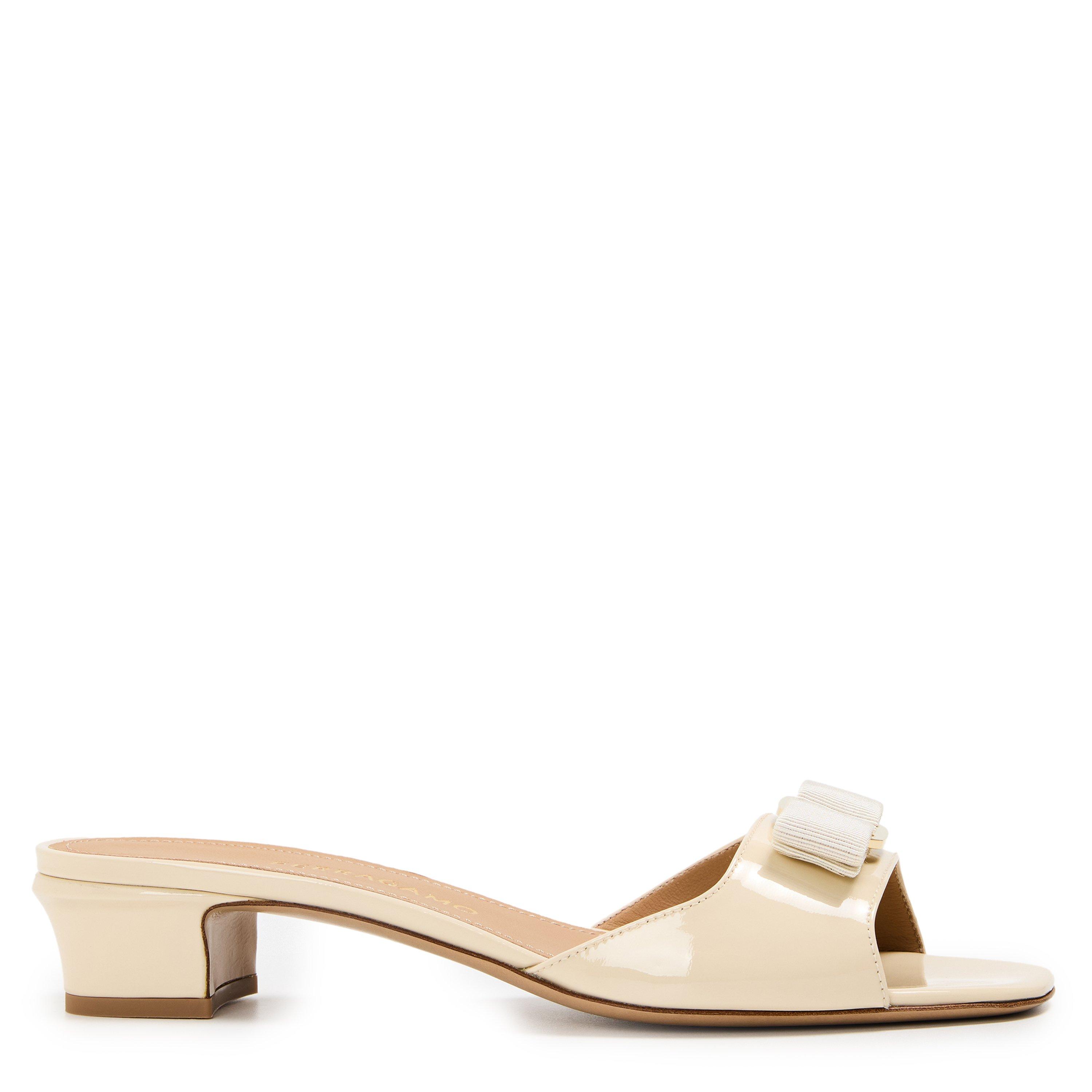 Women's Vanilla Block Heel Court Shoes
