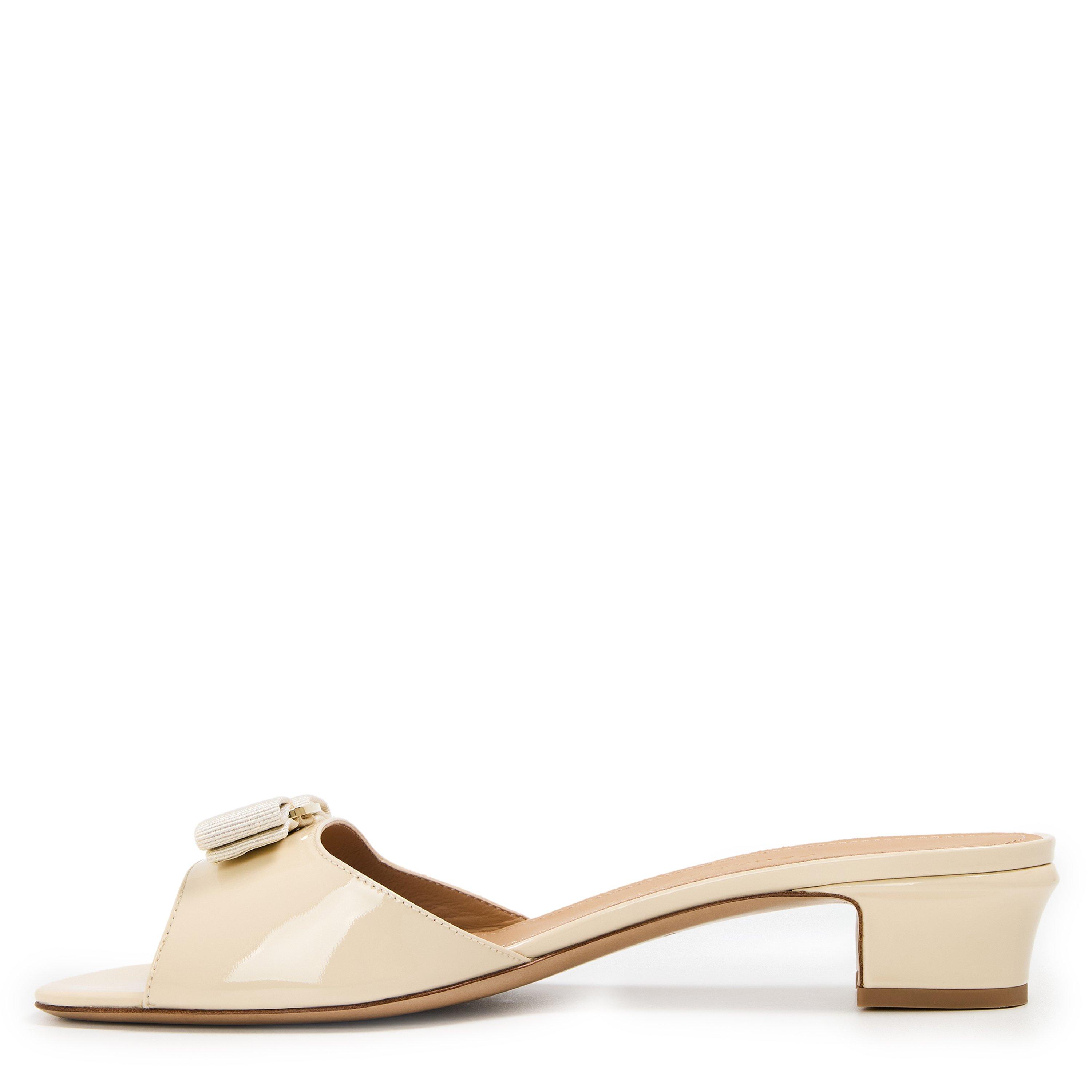 Mascarpone - Ferragamo - Women's Vanilla Block Heel Court Shoes - 2