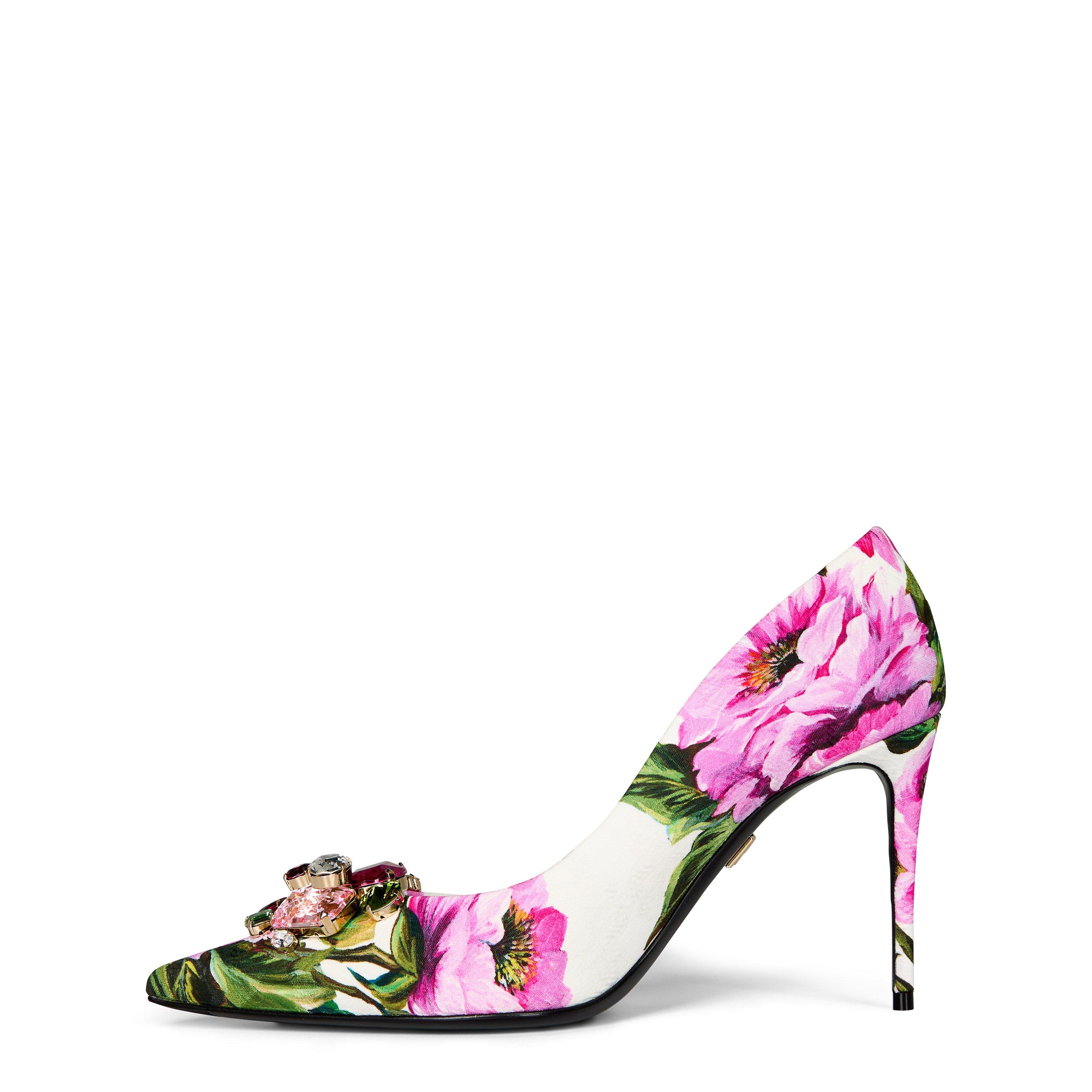 Peonie Fuxia - Dolce and Gabbana - Floral Stiletto Heels - 2