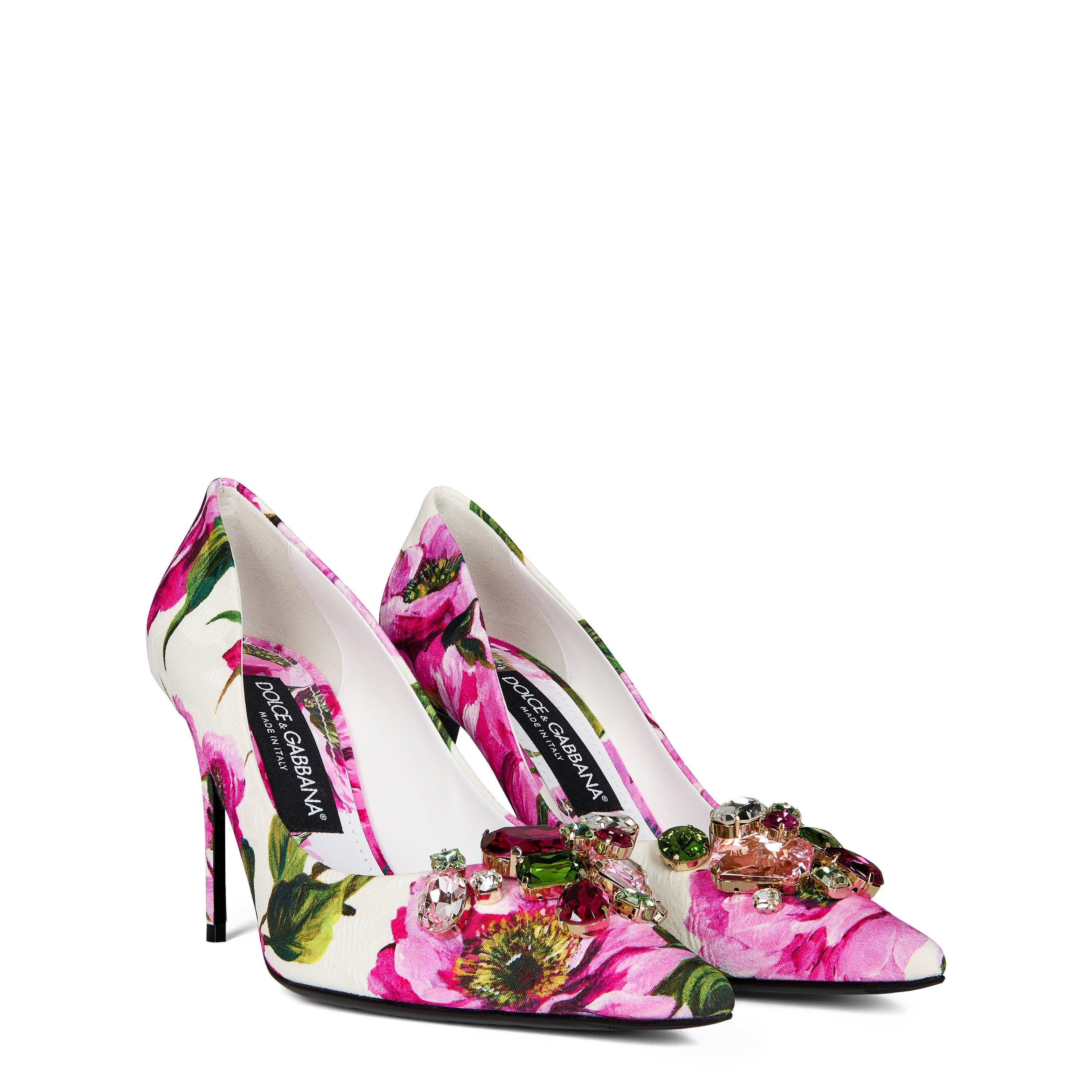Peonie Fuxia - Dolce and Gabbana - Floral Stiletto Heels - 3