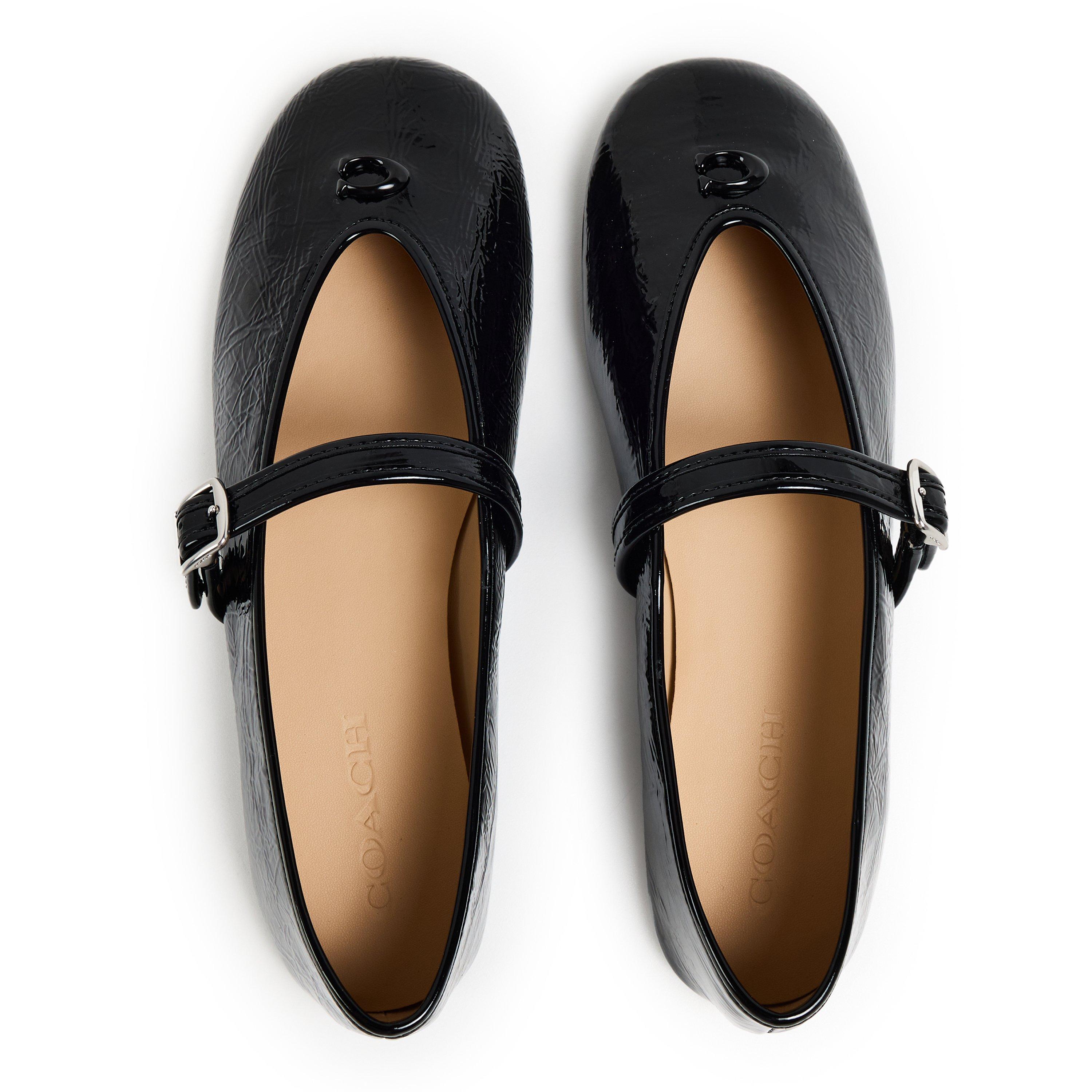 Black - Coach - Womens Mary Jane Ballet Pumps - 4