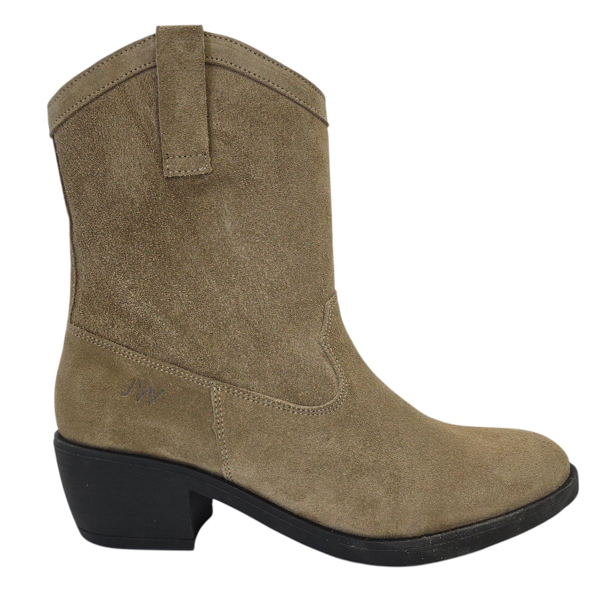Jack Wills Women's Jw Dalida Suede Calf Chunky Heel Hiker Boots - Sand - 4 (37)