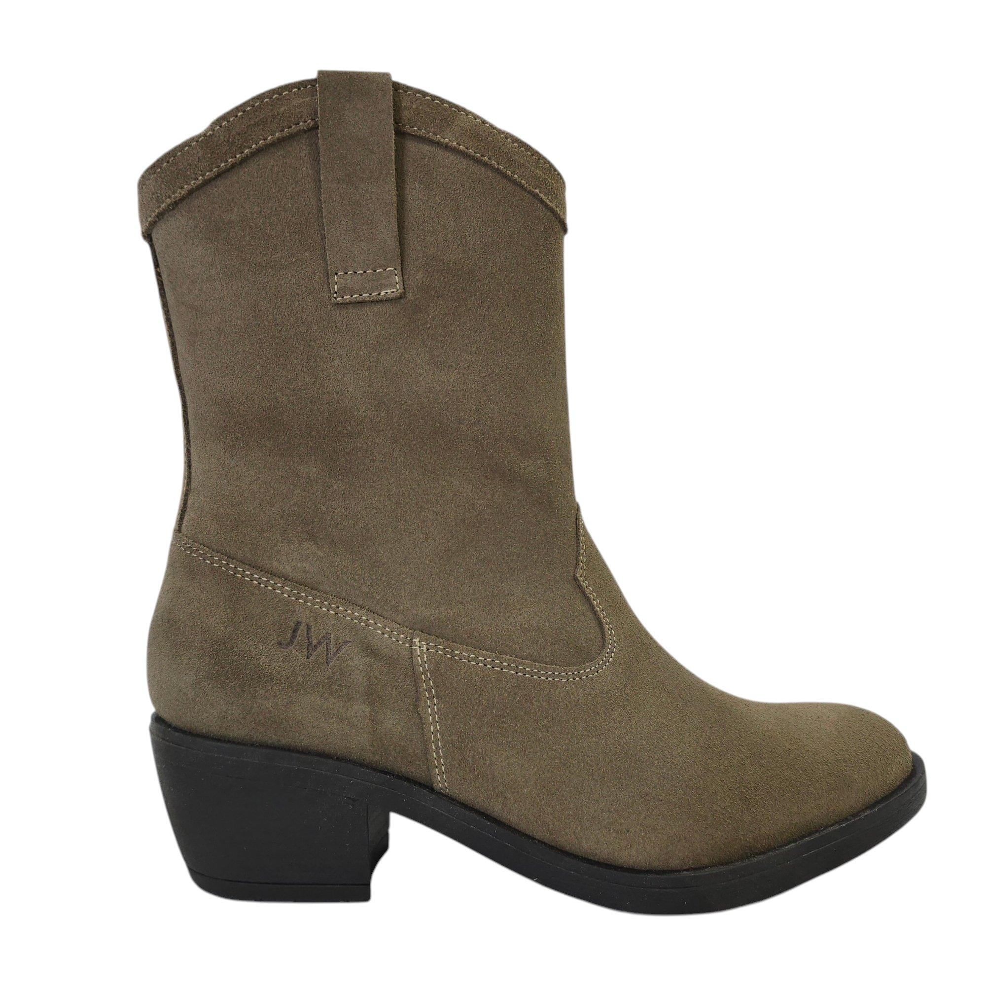 Jack Wills Women's Jw Dalida Suede Calf Chunky Heel Hiker Boots - Taupe - 4 (37)