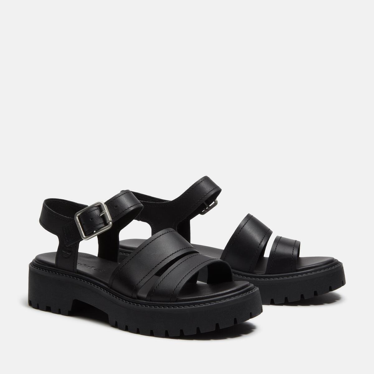 Black - Timberland - Women's Gladiator Flat Sandal - 4