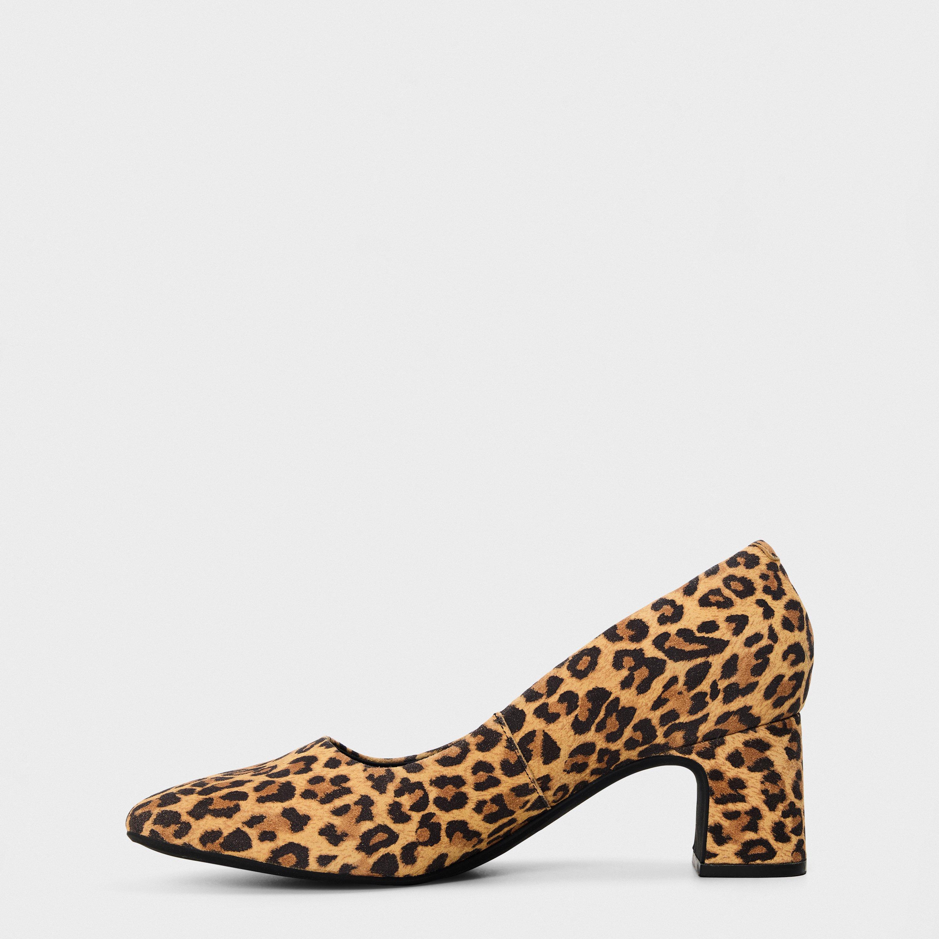 Leopard Suede - Clarks - Women's Fernie Block Heel Court Shoes - 2