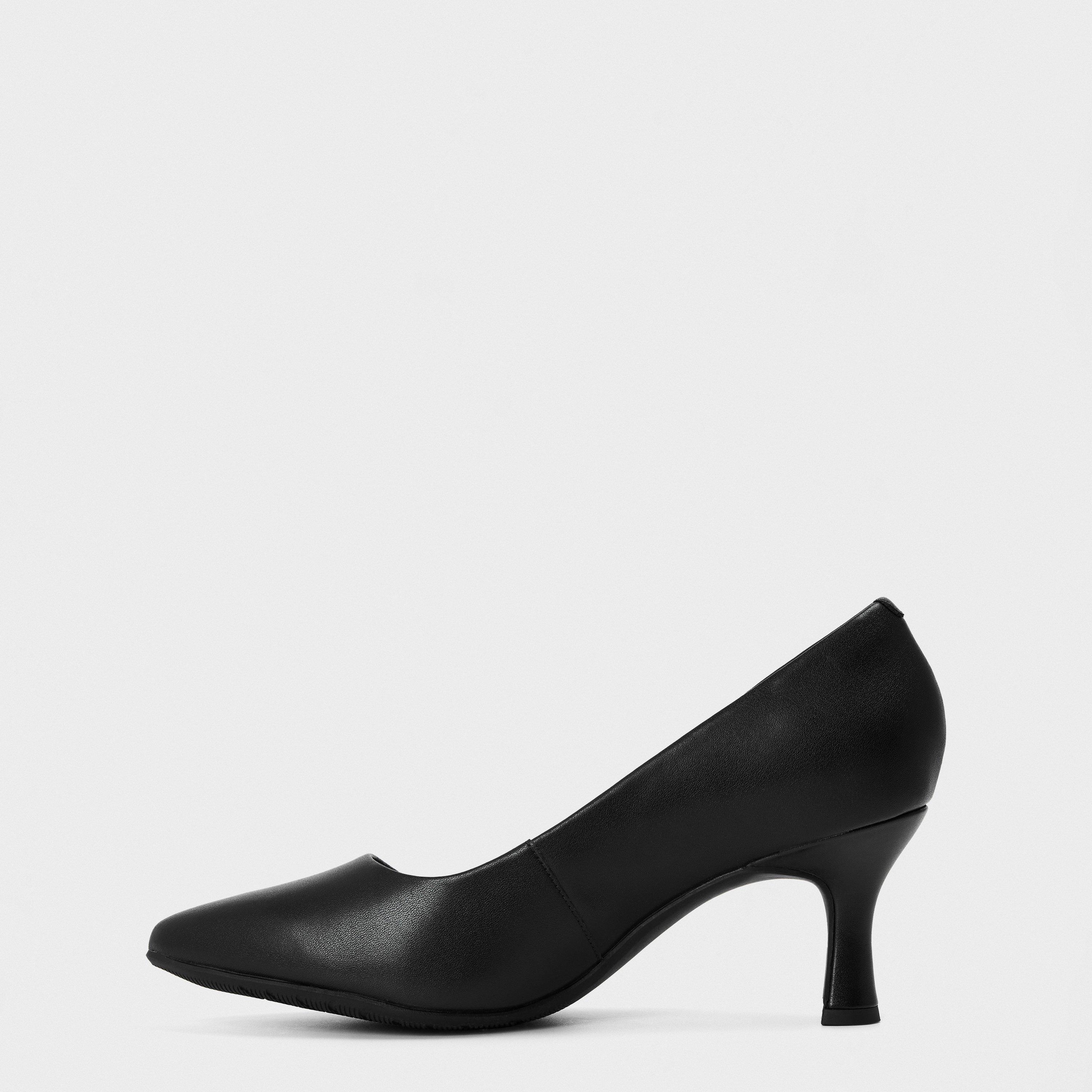 Black Leather - Clarks - Women's Kataleyna Gem Stiletto Court Shoes - 2