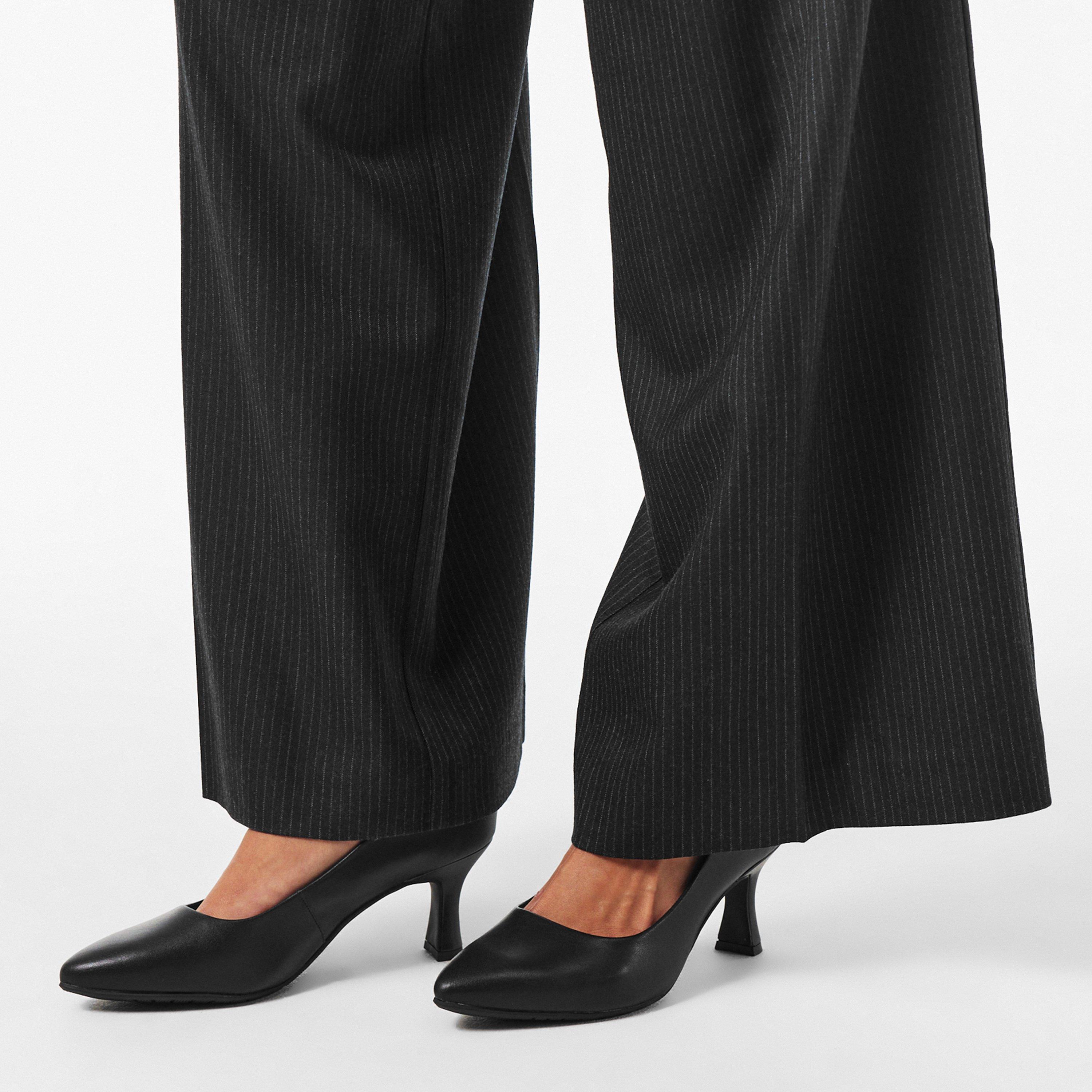 Black Leather - Clarks - Women's Kataleyna Gem Stiletto Court Shoes - 3