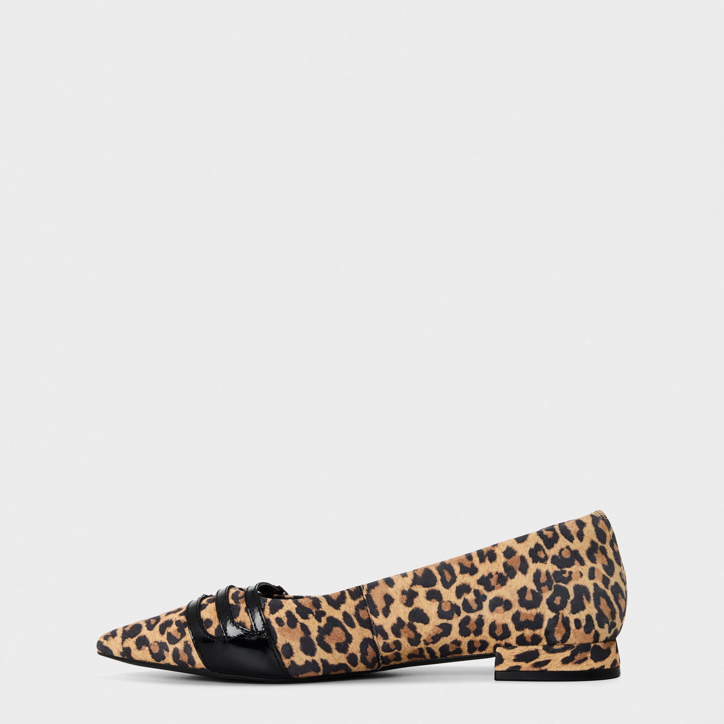 Leopard Suede - Clarks - Women's Sensa15 Strap Ballet Pumps - 2