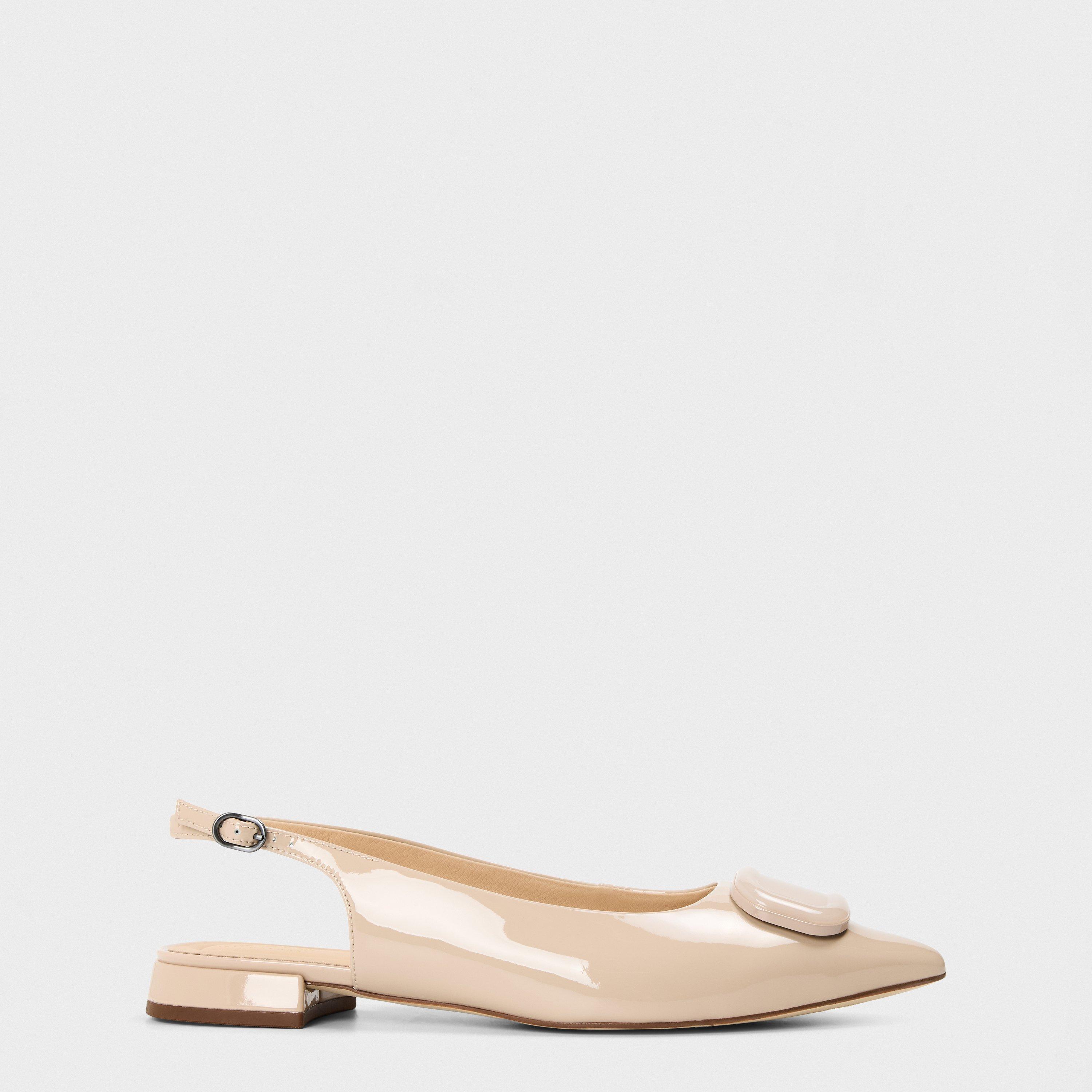 Clarks Women's Sensa15 Trim Slingbacks - Sand Patent - 7 (41)