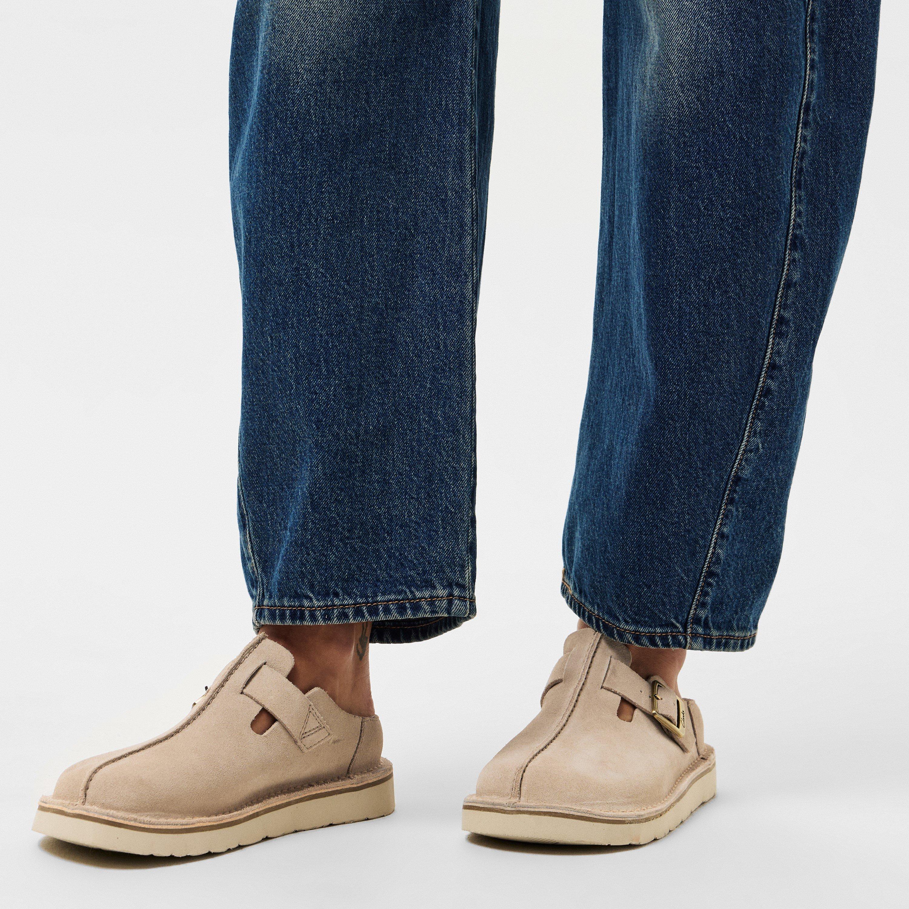 Sand Suede - Clarks - Women's Solsbury Flat Mules - 3