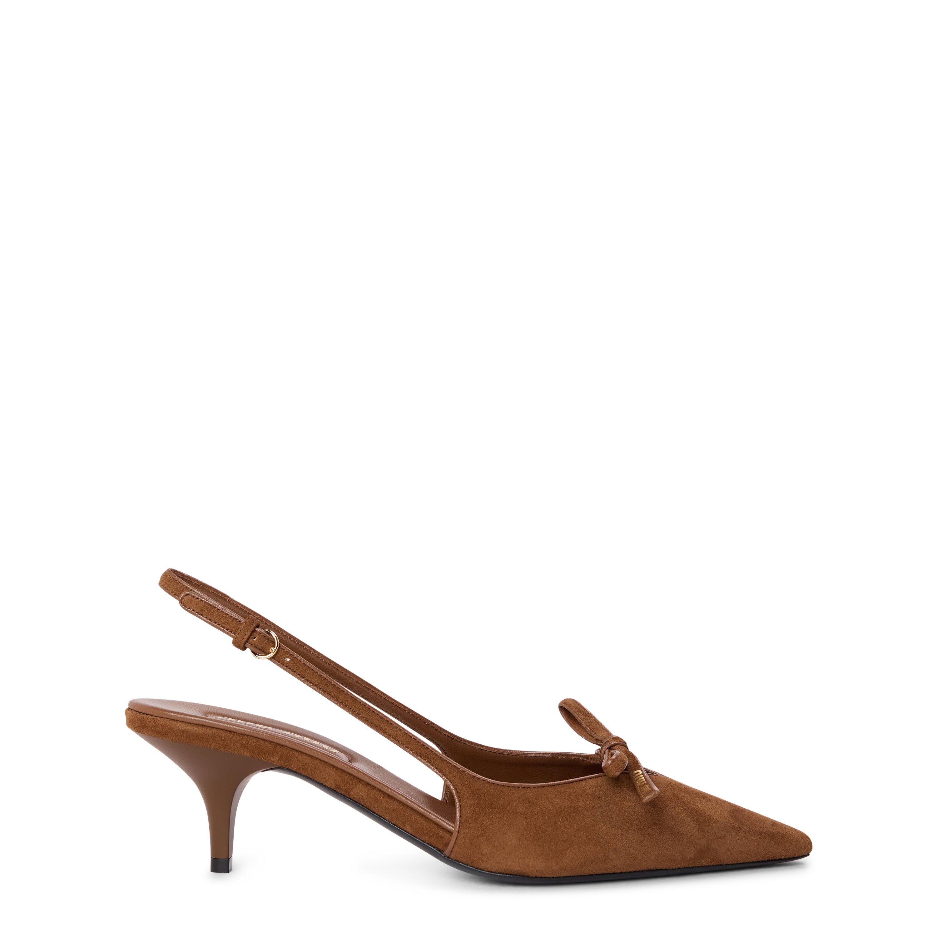 Women's Logo Bow Kitten Slingbacks