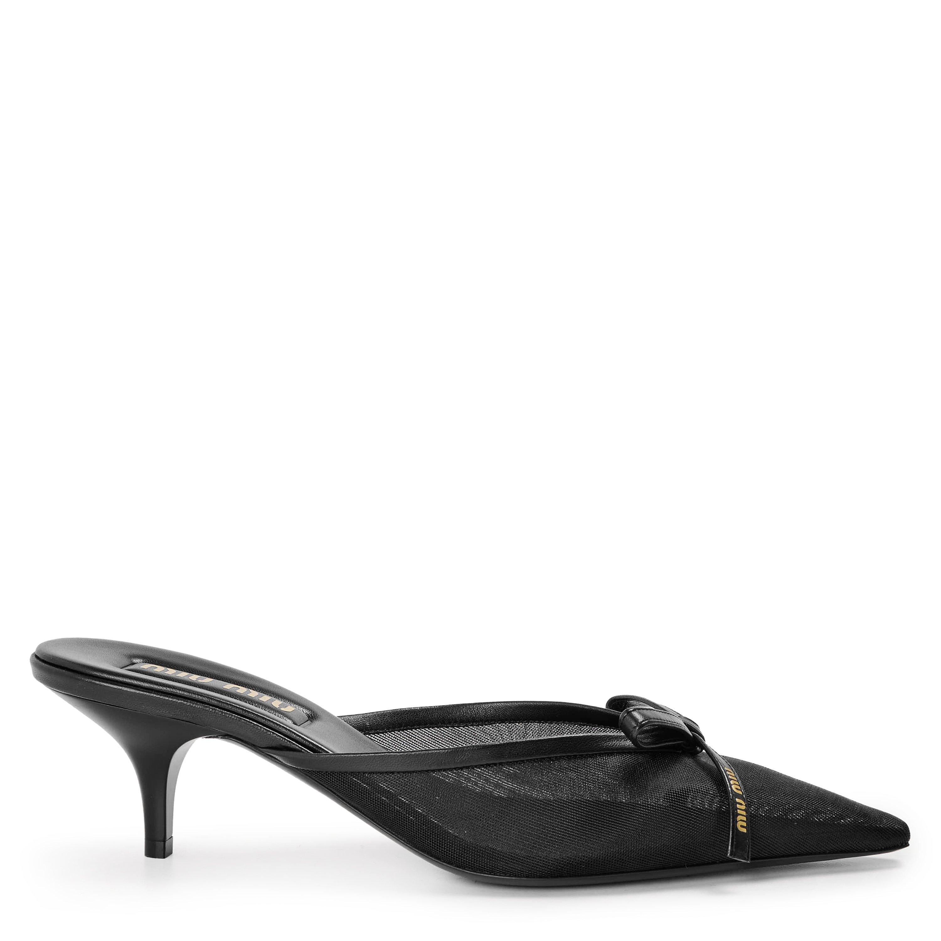 Nero - Miu Miu - Women's Heeled Mules - 1