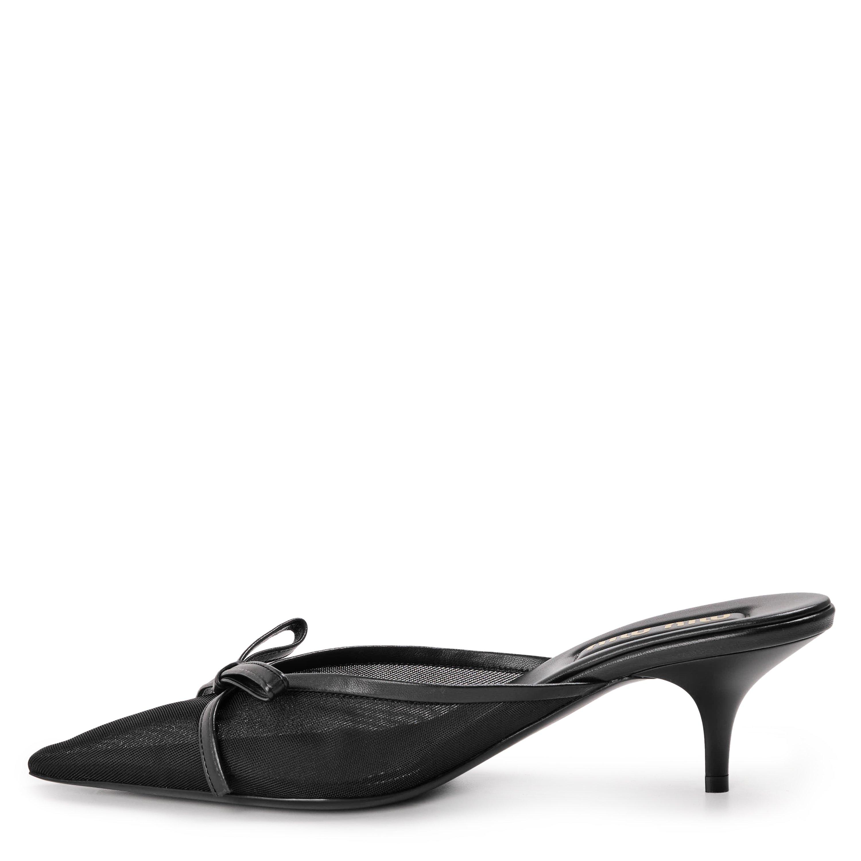 Nero - Miu Miu - Women's Heeled Mules - 2
