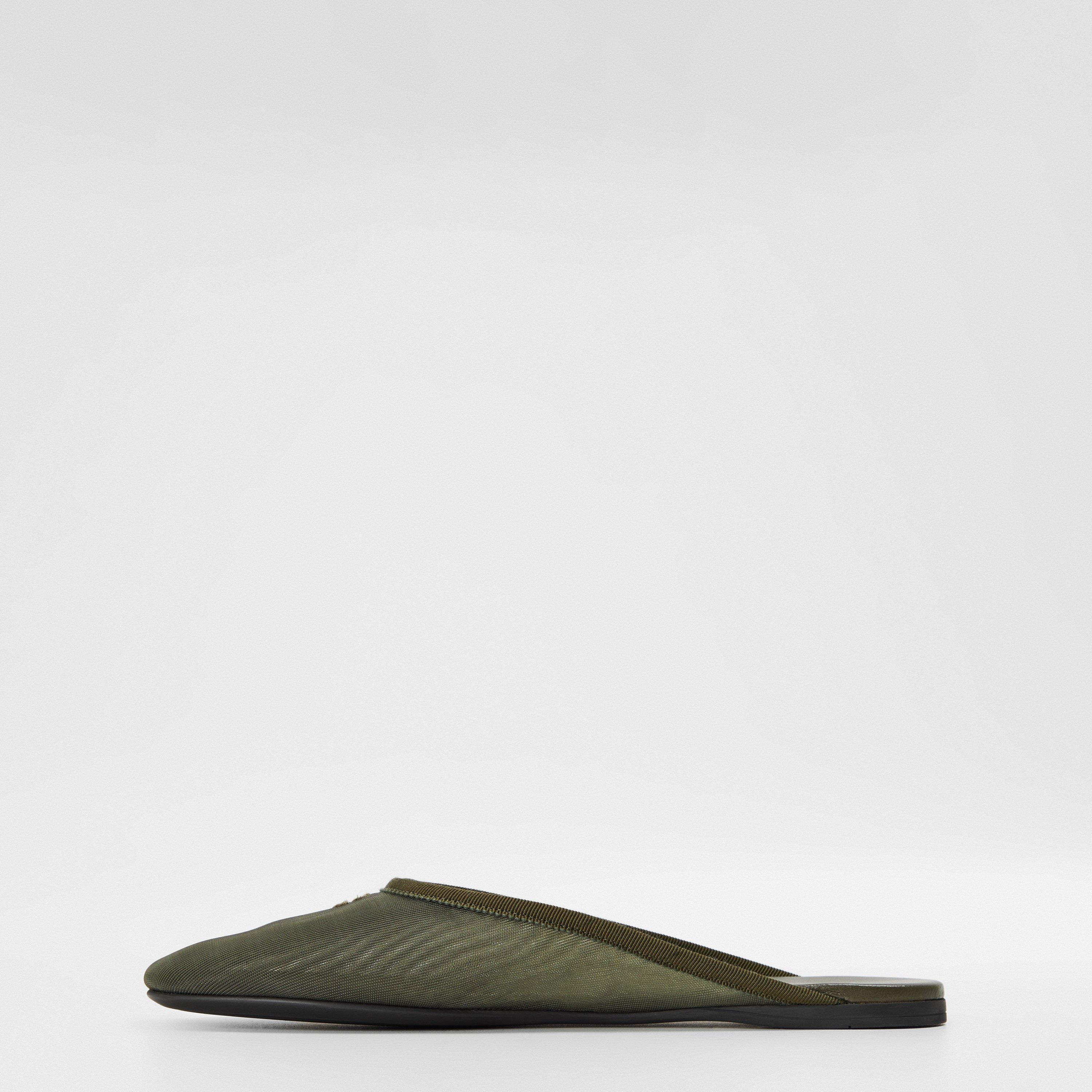 Miu Miu Women's Mesh Flat Mules | Flannels