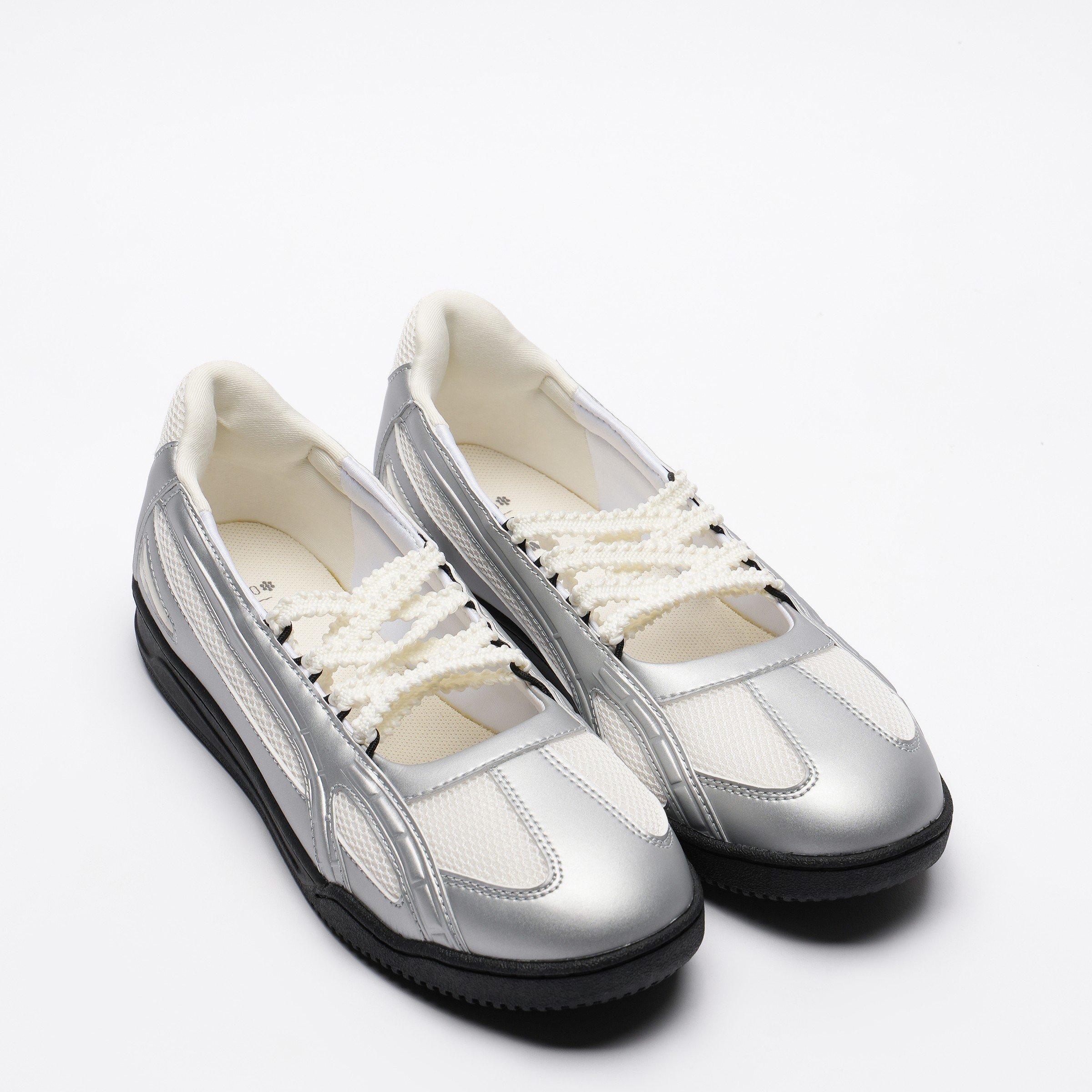 BLK/WHT/SIL - Fila - Mary Jane Slant Womens Sneakers - 2