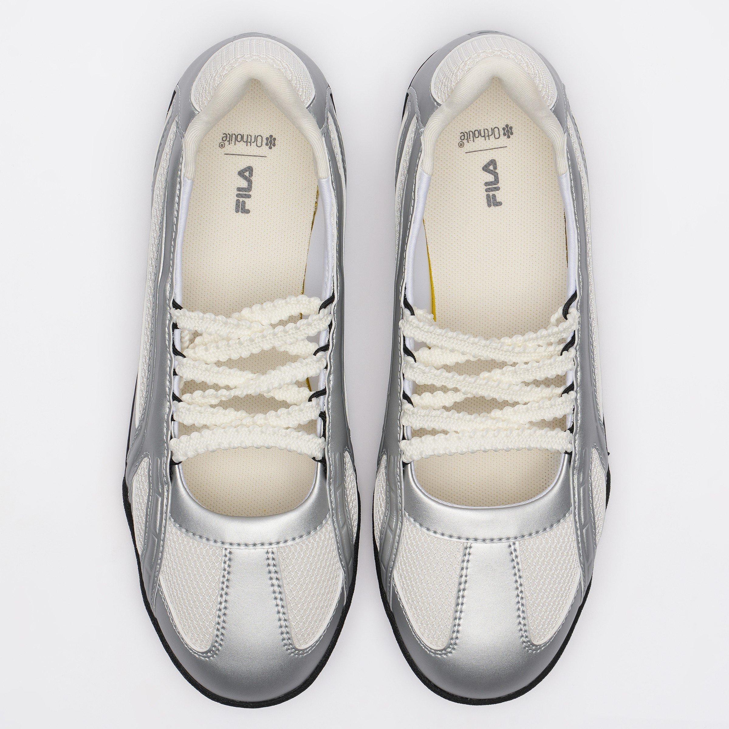 BLK/WHT/SIL - Fila - Mary Jane Slant Womens Sneakers - 3