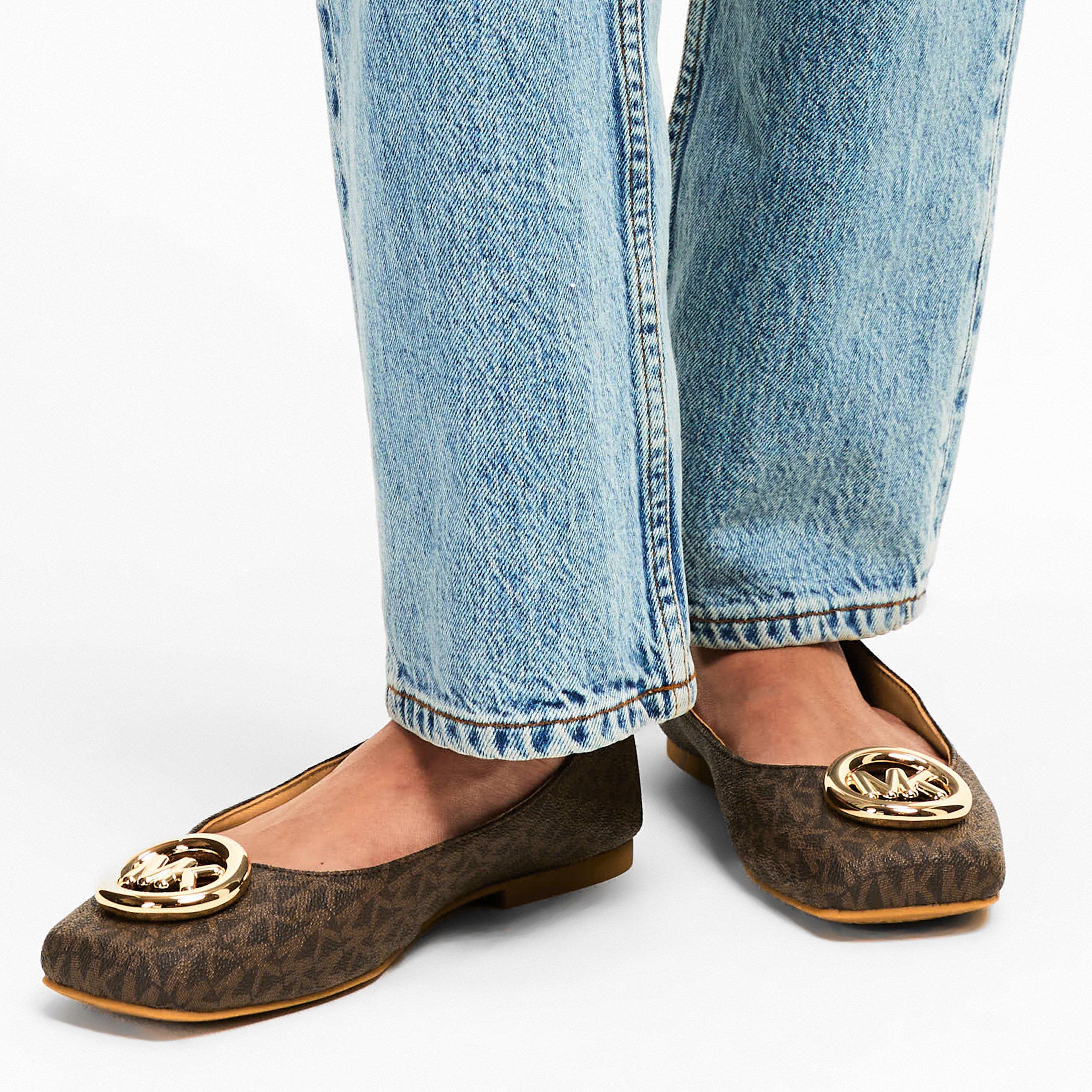 Brown - MICHAEL Michael Kors - Women's Milan Ballet Pumps - 3