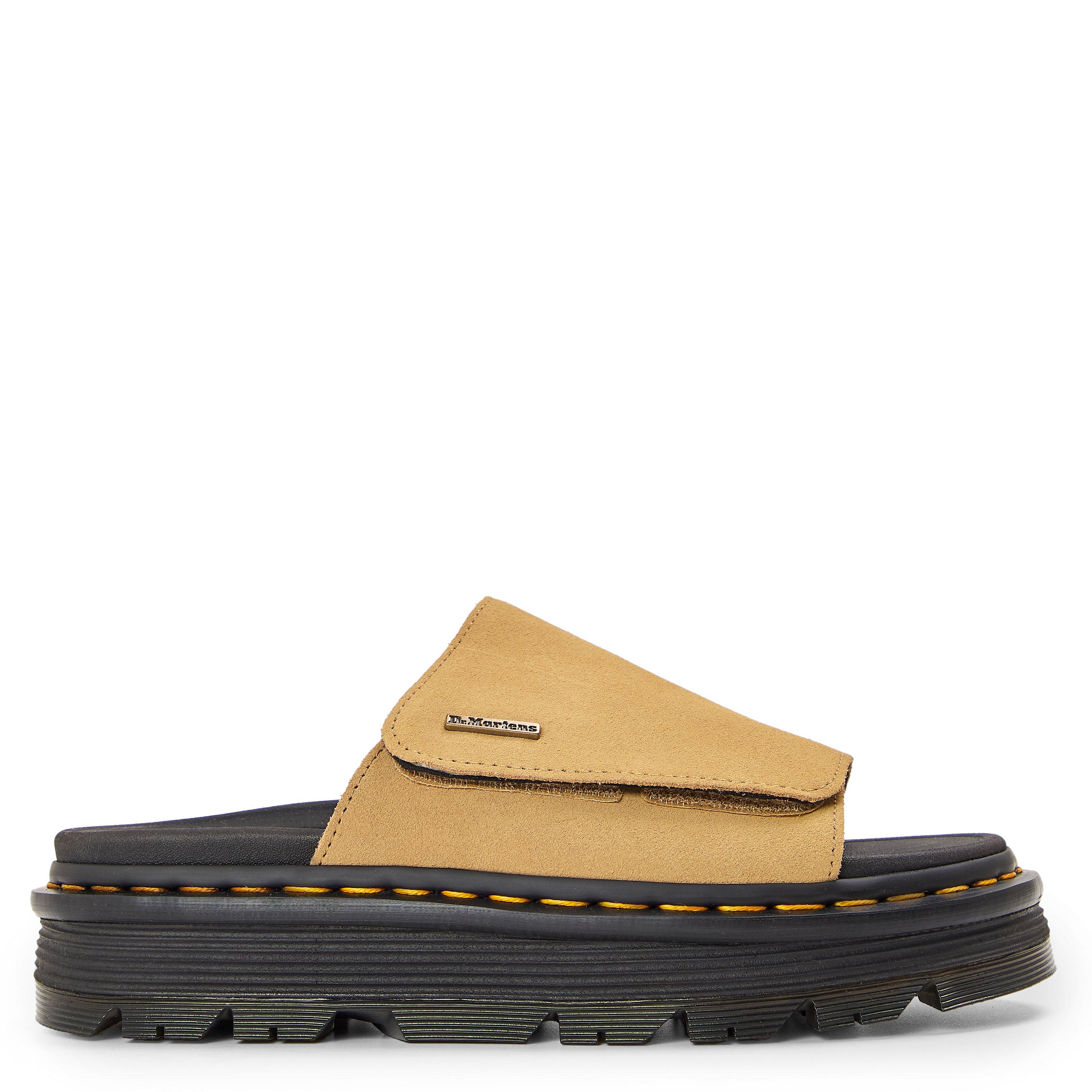 Dr Martens Zebzag Suede Platform Slides - Savannah Tan - Size 4 (37)