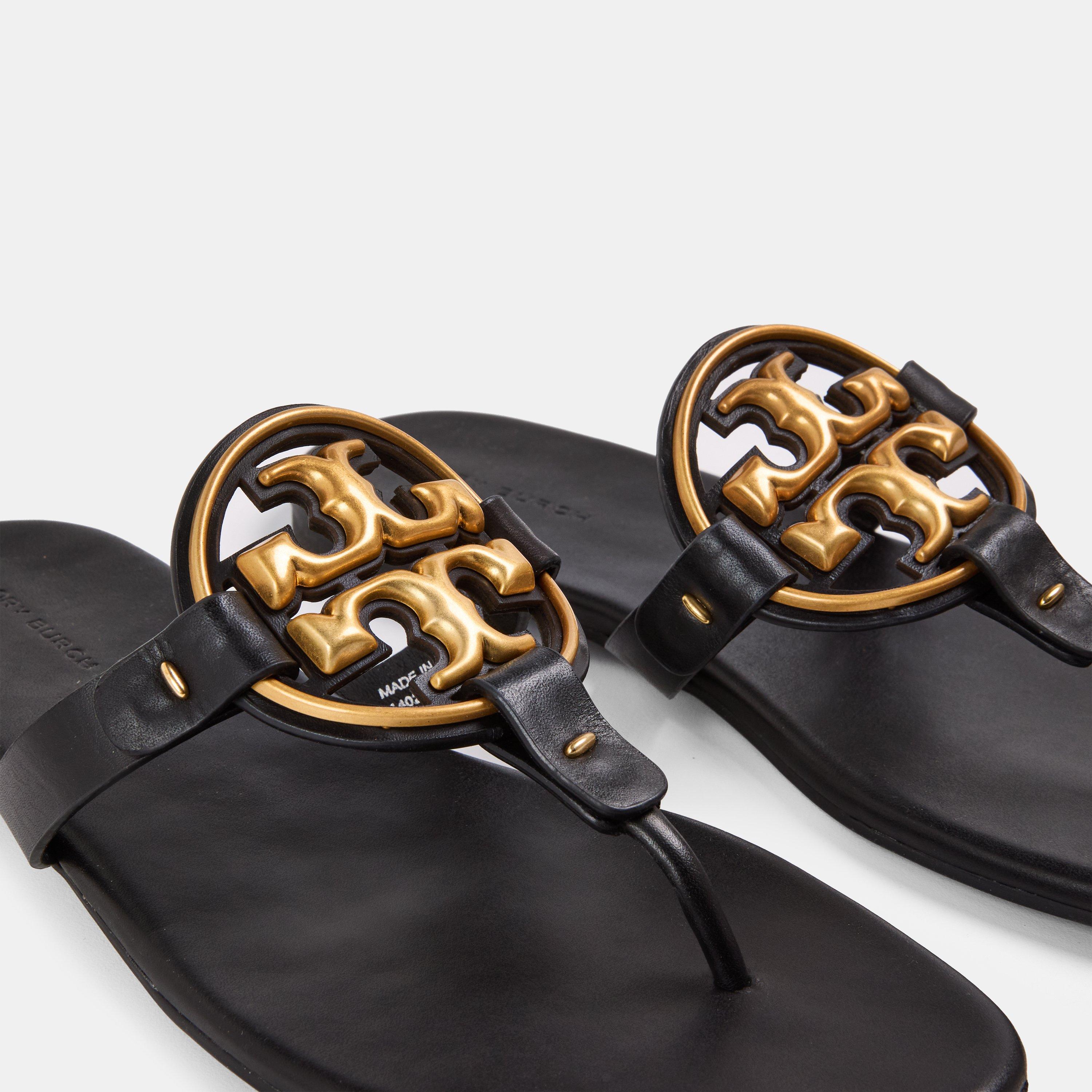 Black/Gold - Tory Burch - Tory Miller Sandals Ld99 - 3