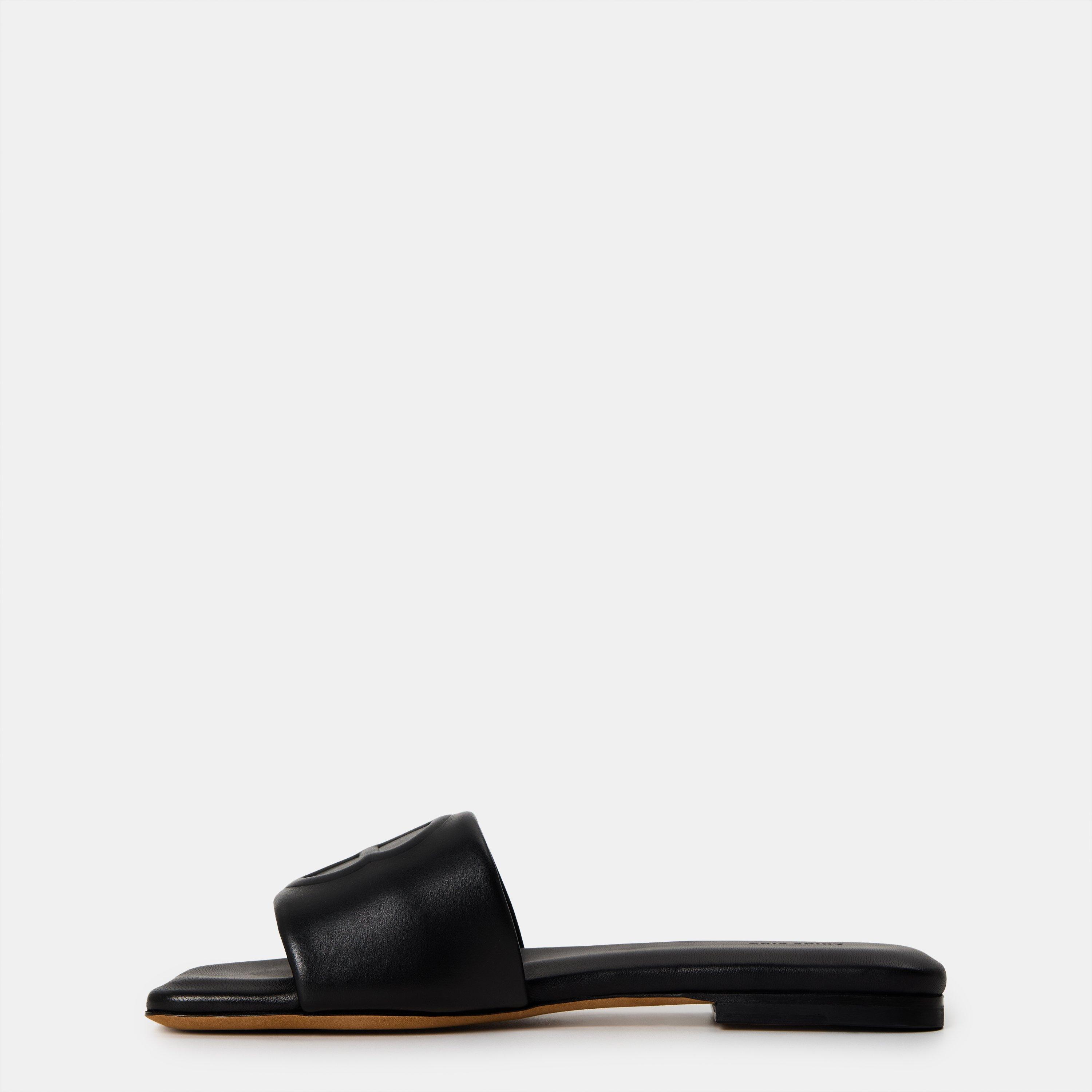  Black Mono - Anine Bing - Anine Slide Sandals Ld99 - 2