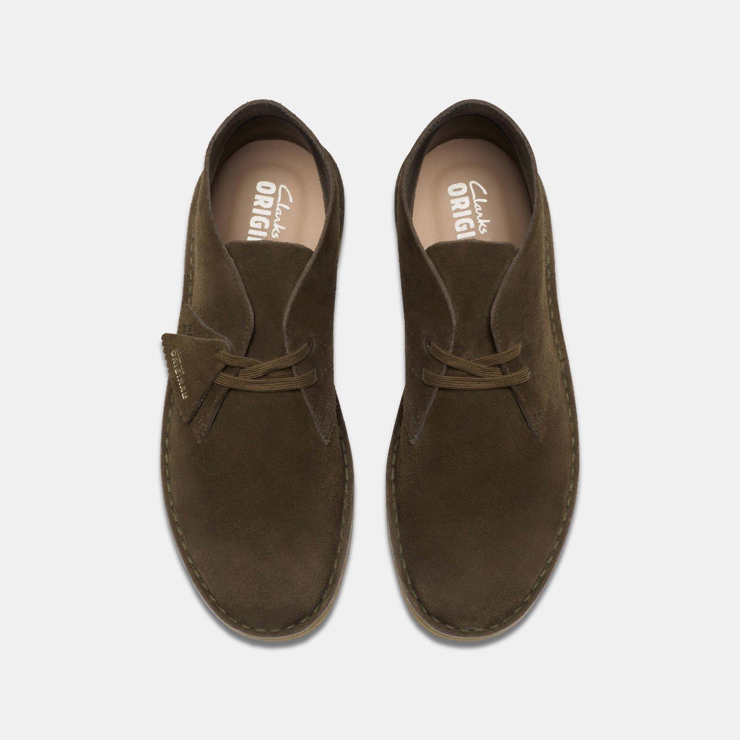 Dark Khaki - Clarks Originals - Men's Desert Ankle Boot - 6