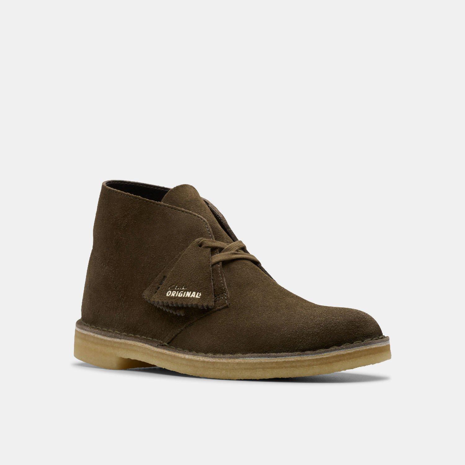 Dark Khaki - Clarks Originals - Men's Desert Ankle Boot - 7