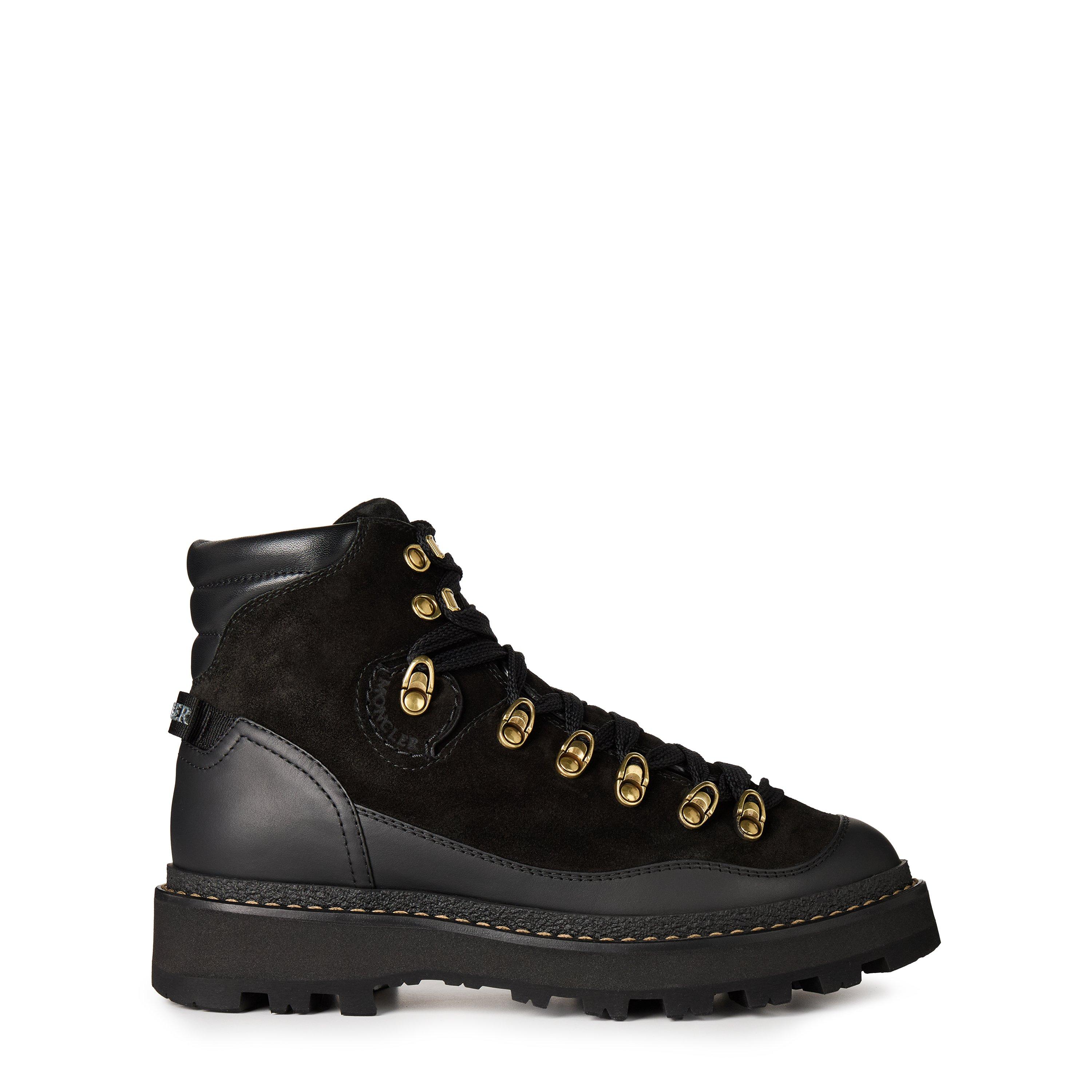 Black 999 - Moncler - Peka Trek Suede And Leather Hiking Boots - 1