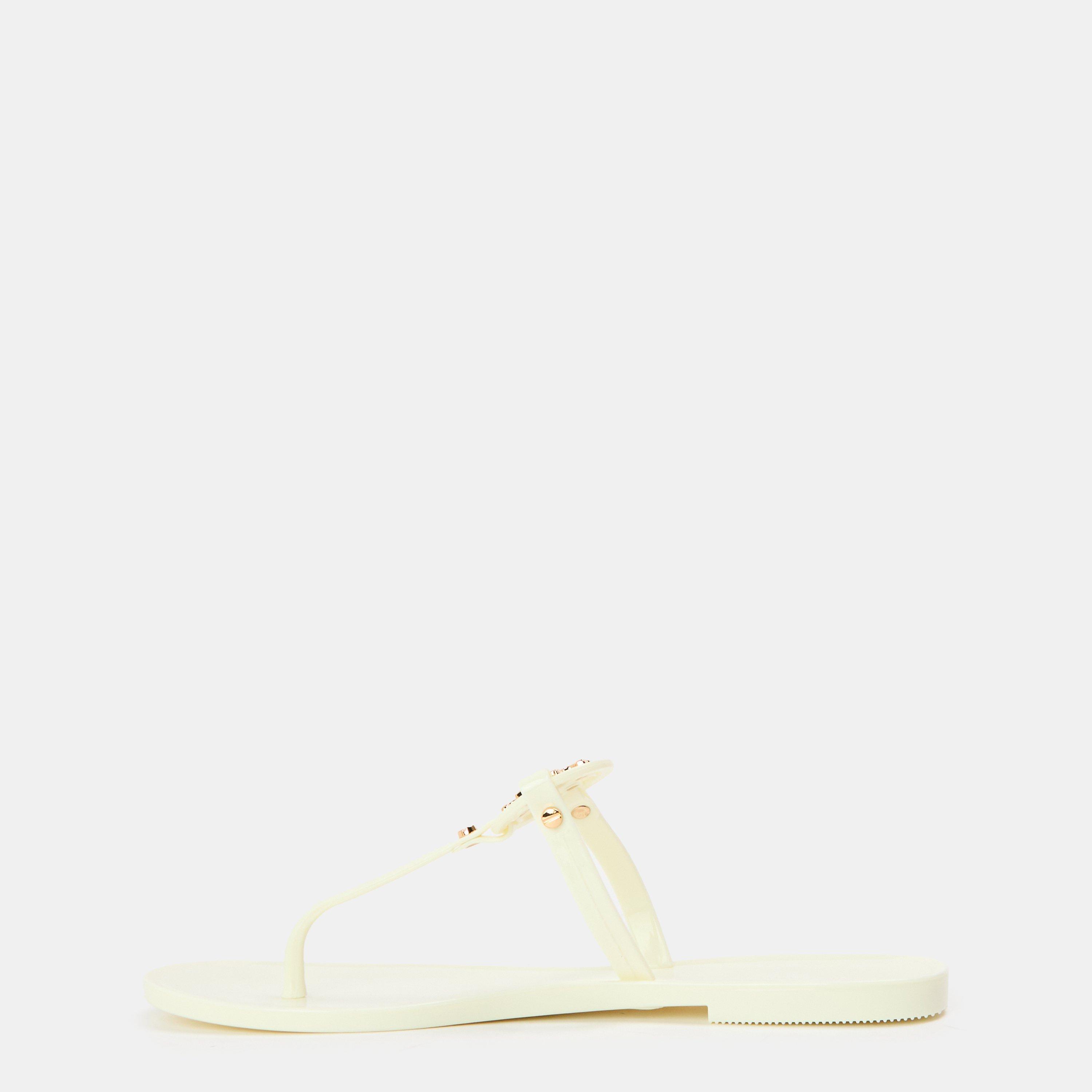 New Ivory - Tory Burch - Women's Jellie Flat Sandals - 2